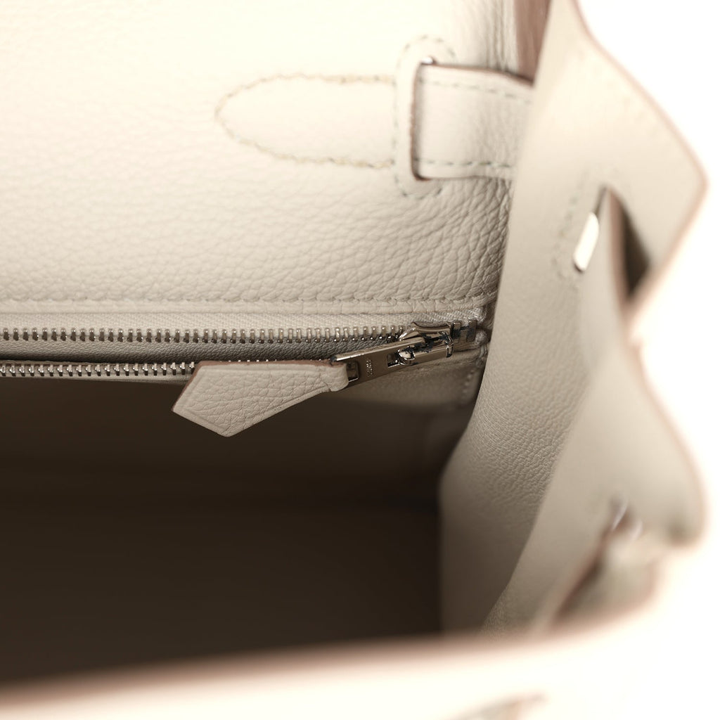 Hermes Kelly Retourne 28 Beton Togo Palladium Hardware - Exclusu