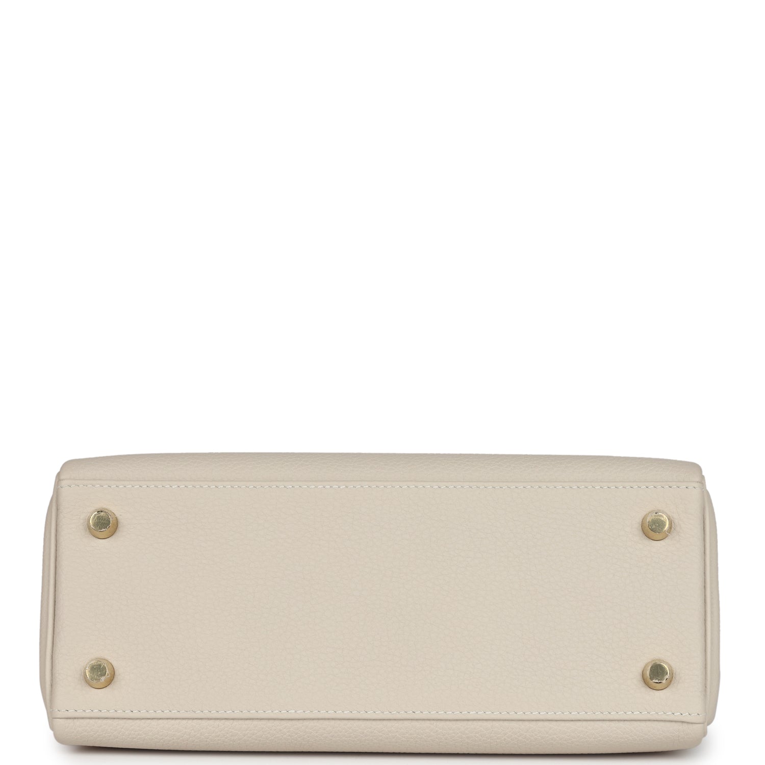 Hermes Kelly Retourne 25 Craie Togo Gold Hardware - Exclusu