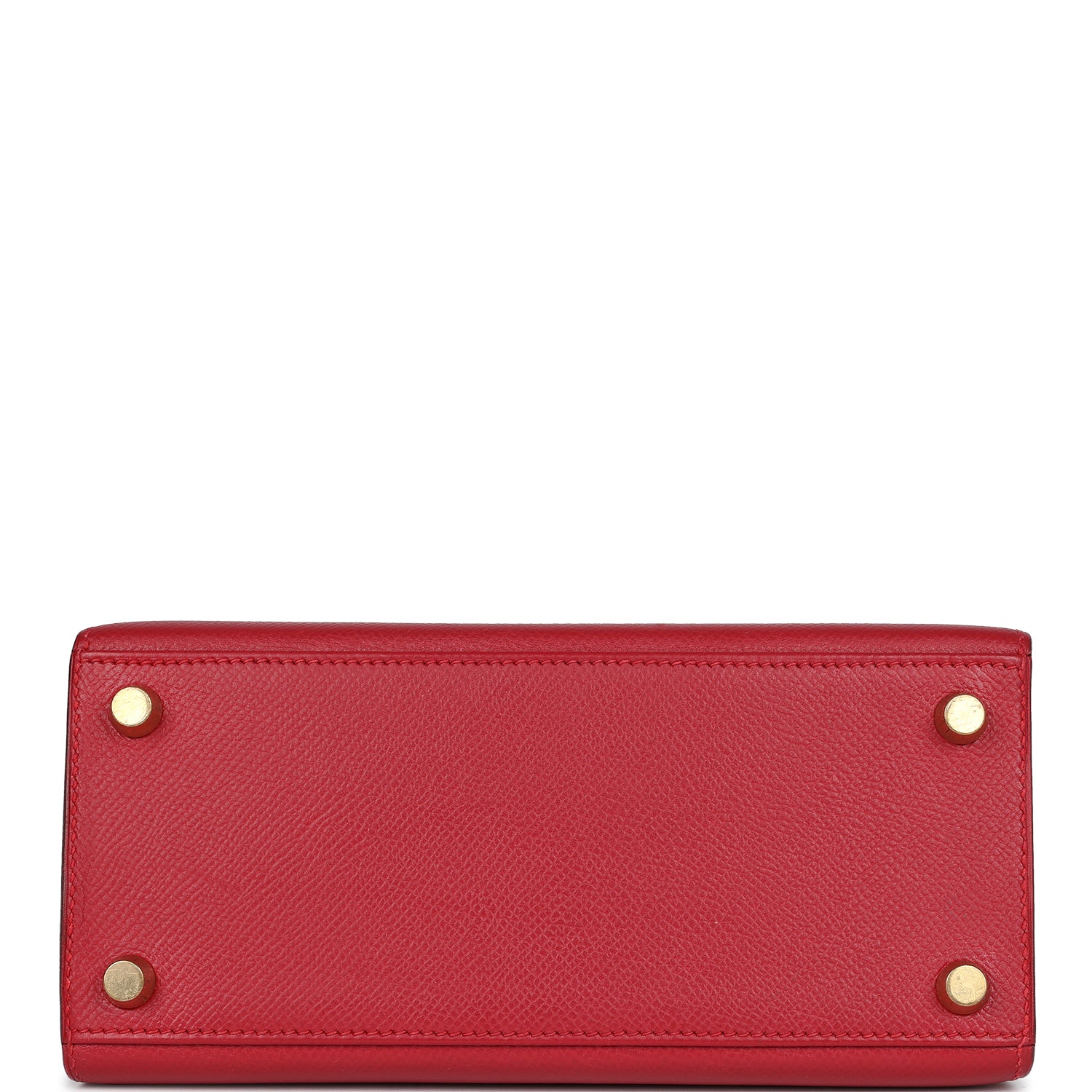 Hermes Kelly Sellier 20 Rouge Vif Courchevel Gold Hardware - Exclusu