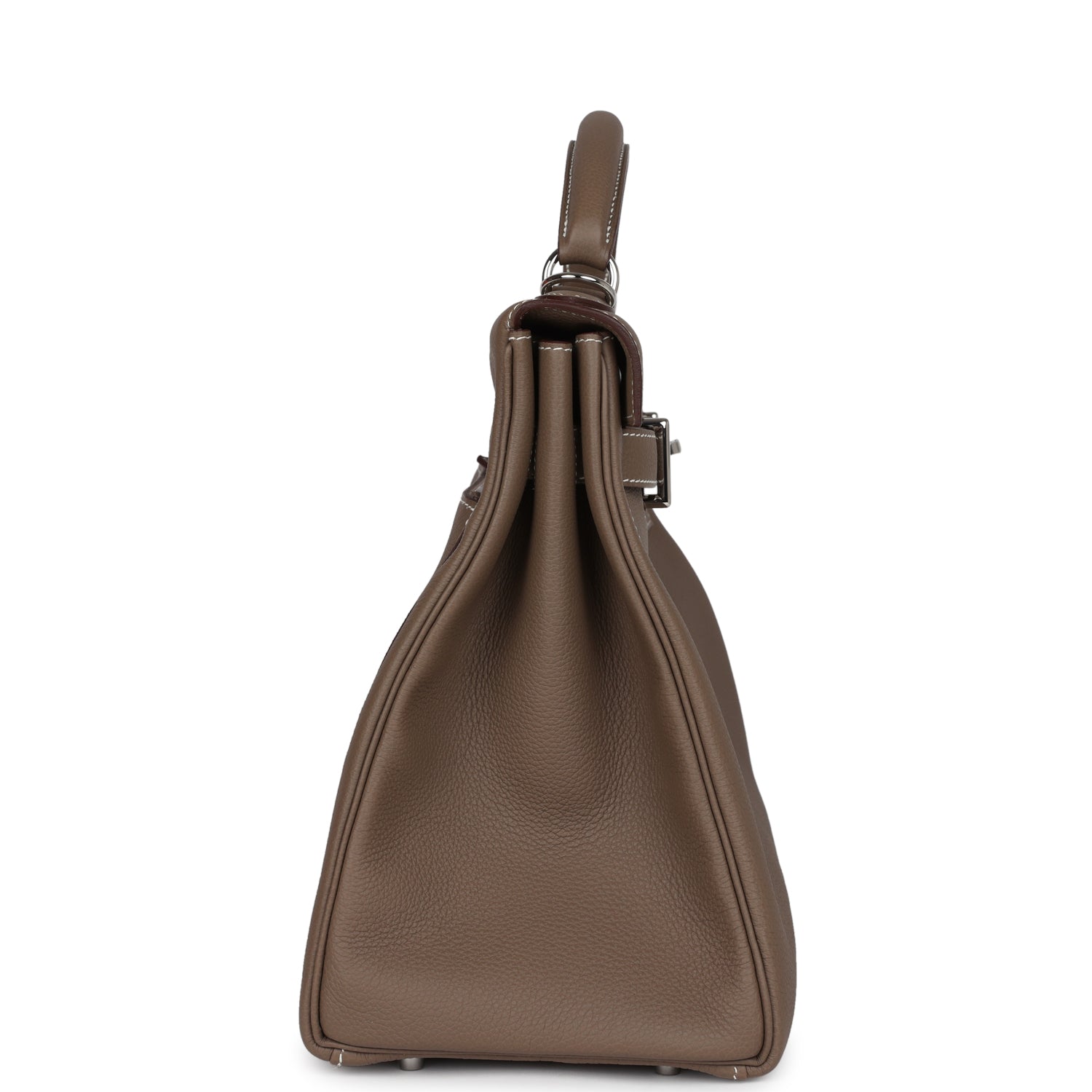 Hermes Kelly 42 Maxi Etoupe Togo Palladium Hardware - Exclusu