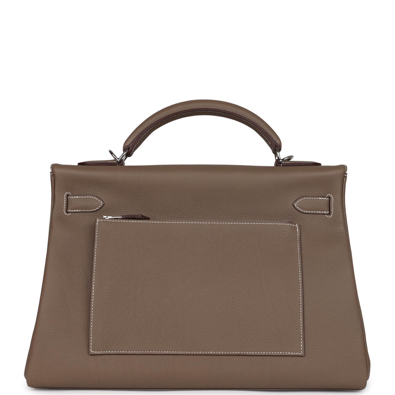 Hermes Kelly 42 Maxi Etoupe Togo Palladium Hardware - Exclusu