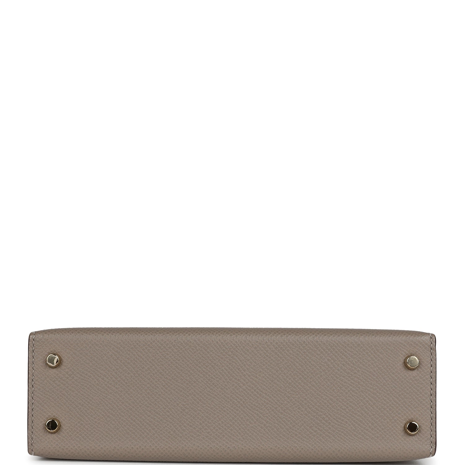 Hermes Kelly Sellier 20 Craie and Gris Asphalte Epsom Permabrass Hardware - Exclusu