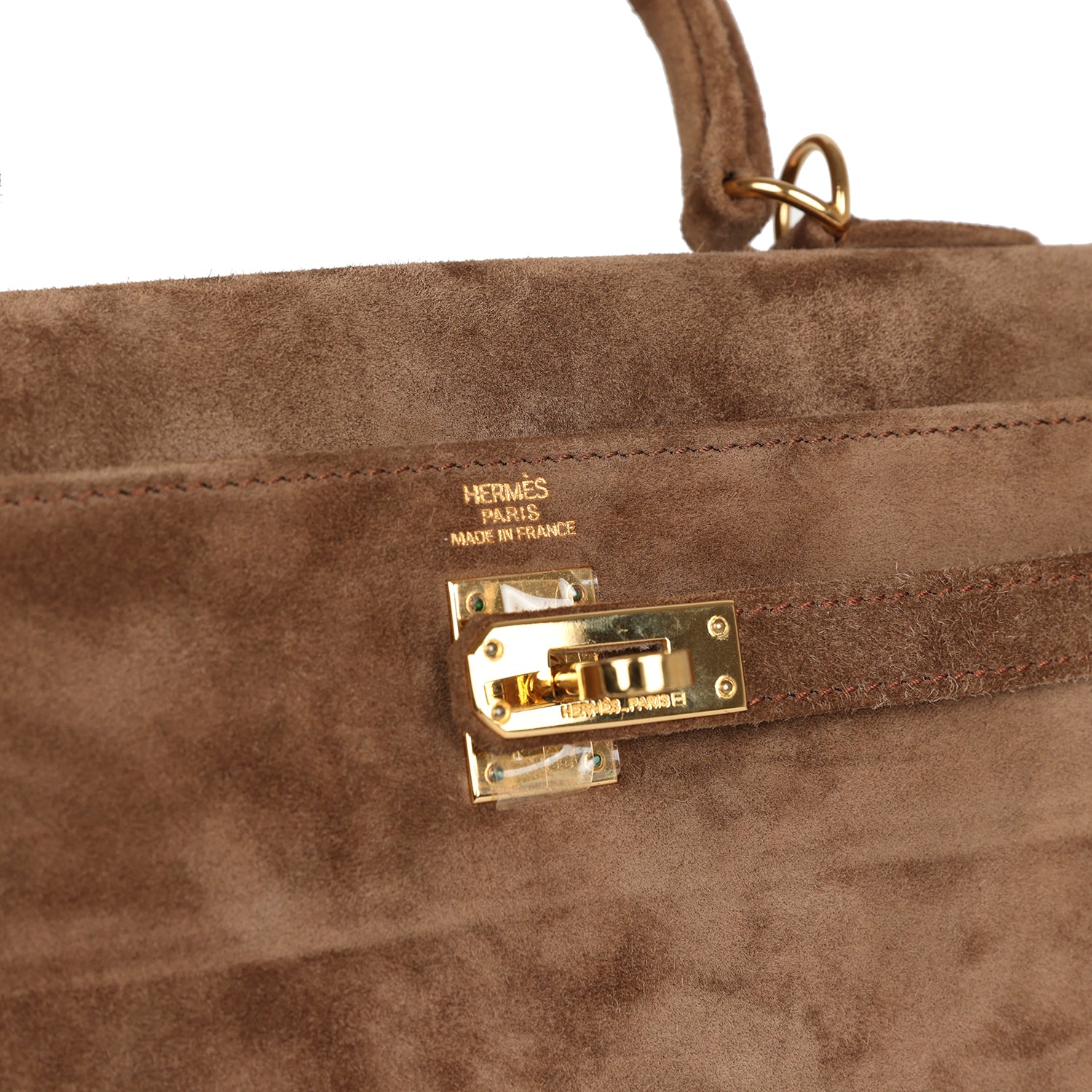Hermes Kelly Sellier 25 Brown Doblis Gold Hardware - Exclusu