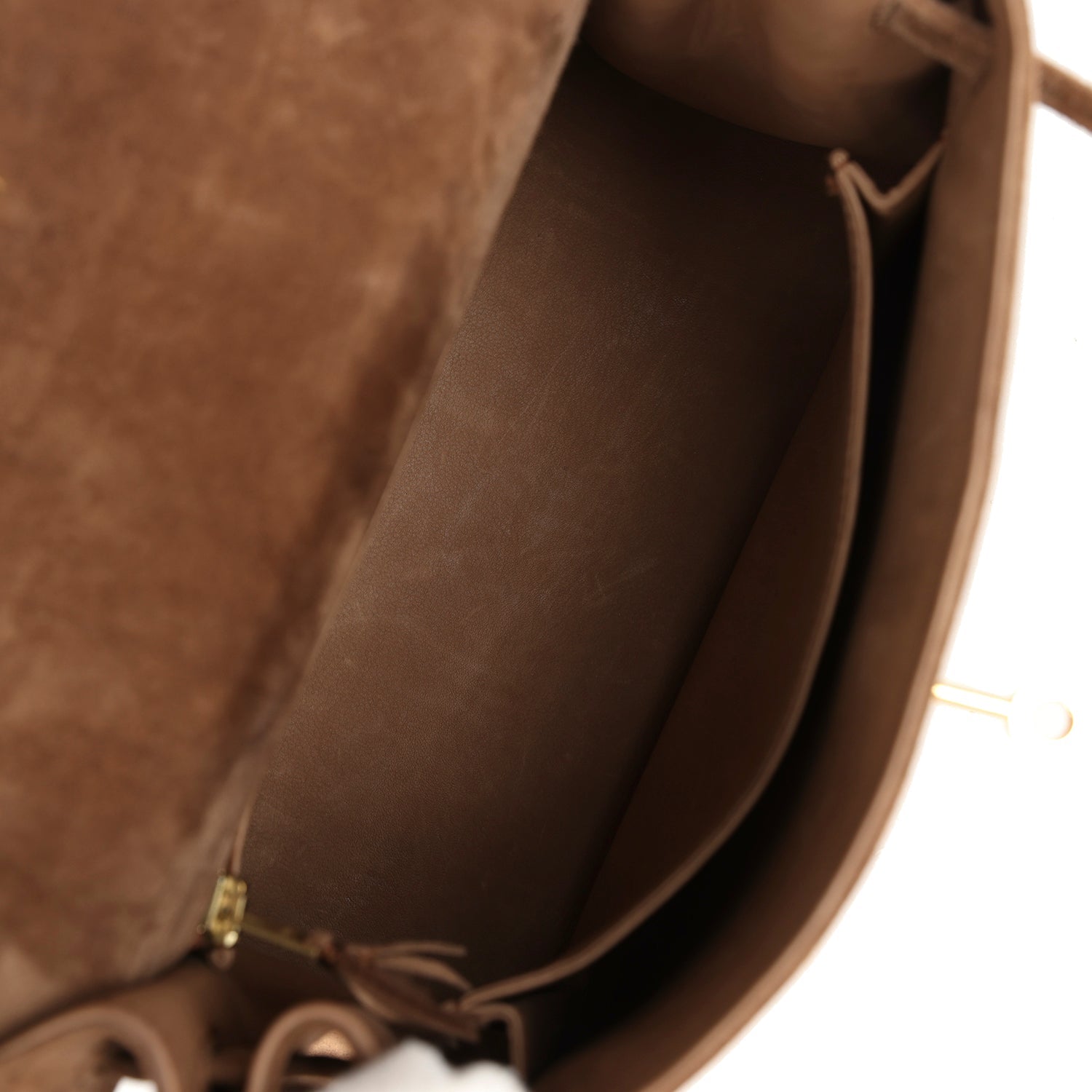 Hermes Kelly Sellier 25 Brown Doblis Gold Hardware - Exclusu