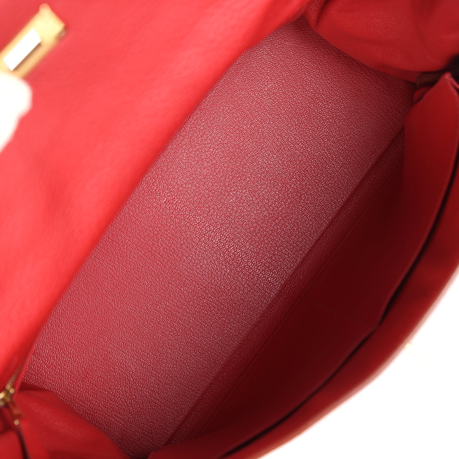 Hermes Kelly 35 Rouge Garance Clemence Gold Hardware - Exclusu