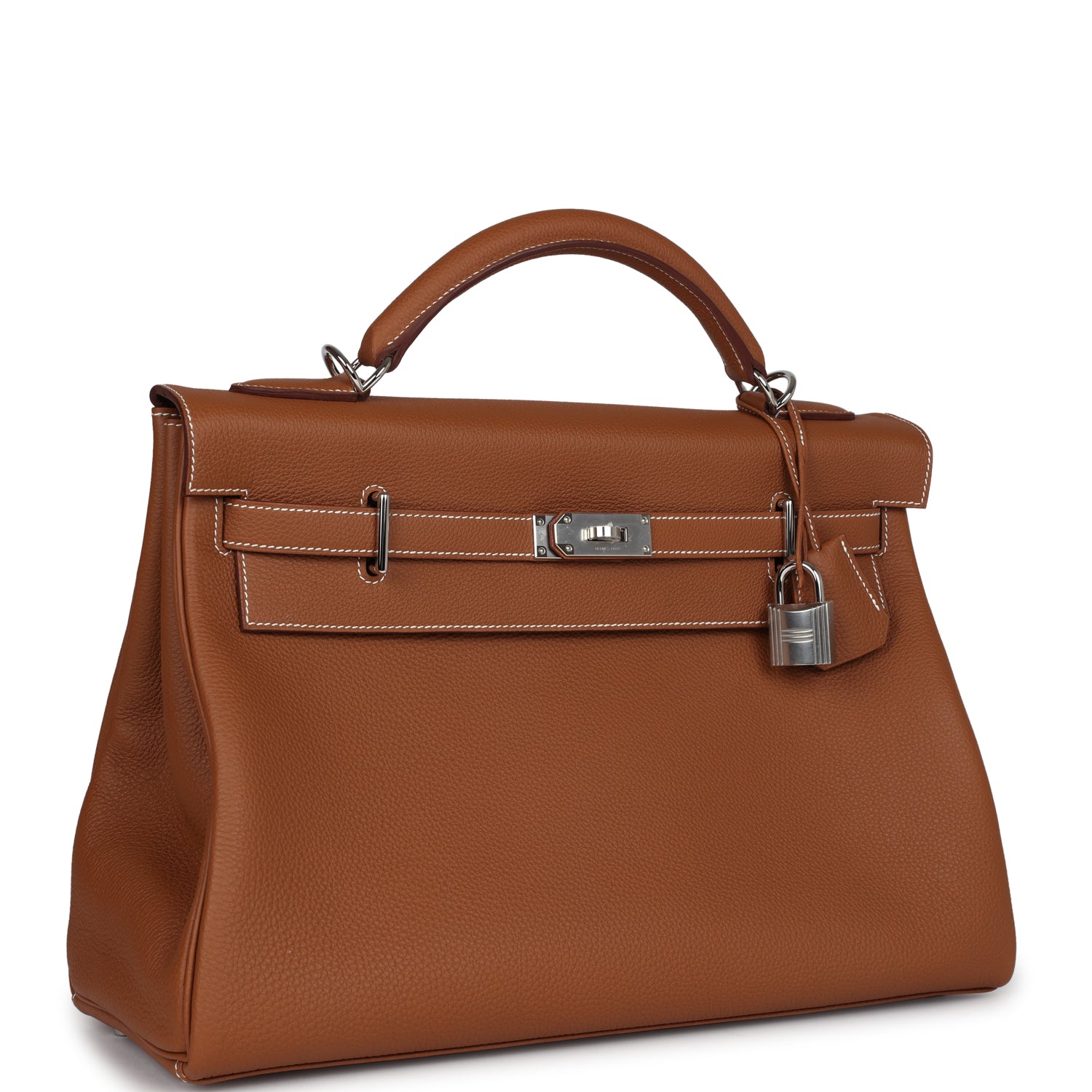 Hermes Kelly 42 Maxi Gold Togo Palladium Hardware - Exclusu