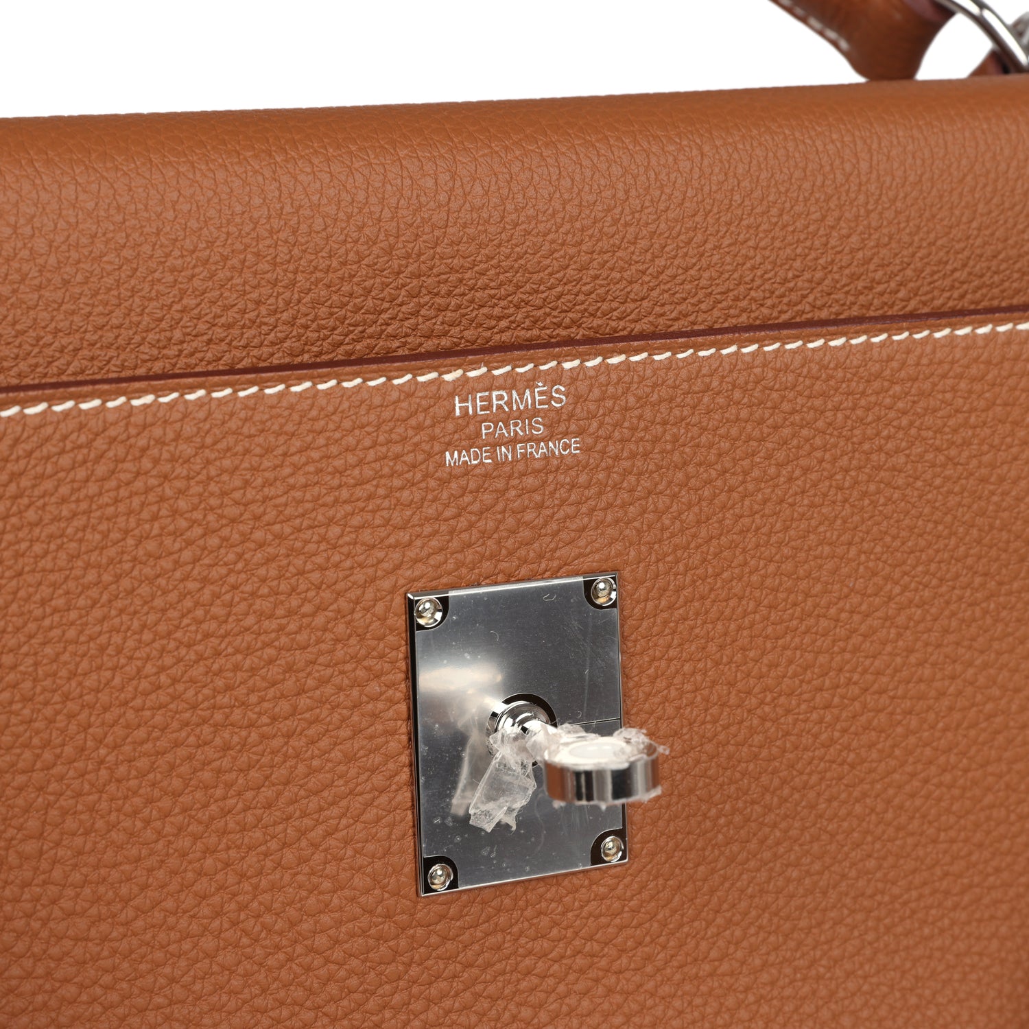 Hermes Kelly 42 Maxi Gold Togo Palladium Hardware - Exclusu