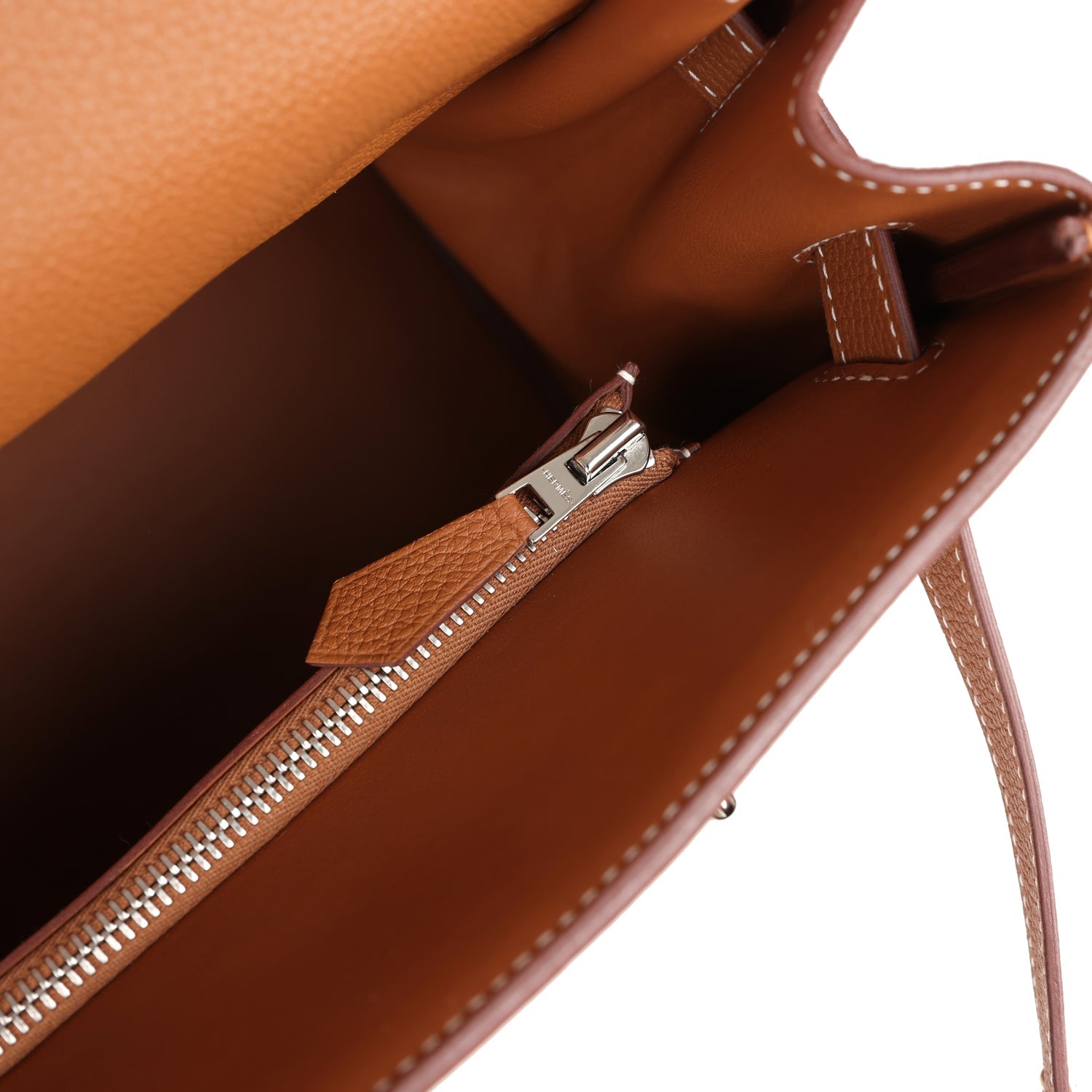 Hermes Kelly 42 Maxi Gold Togo Palladium Hardware - Exclusu