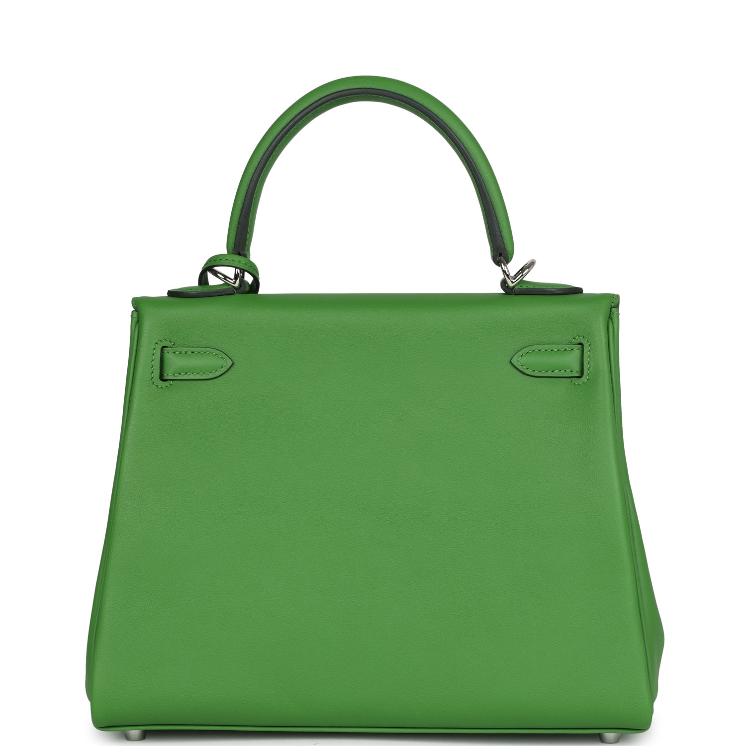 Hermes Kelly Retourne 25 Vert Yucca Swift Palladium Hardware - Exclusu
