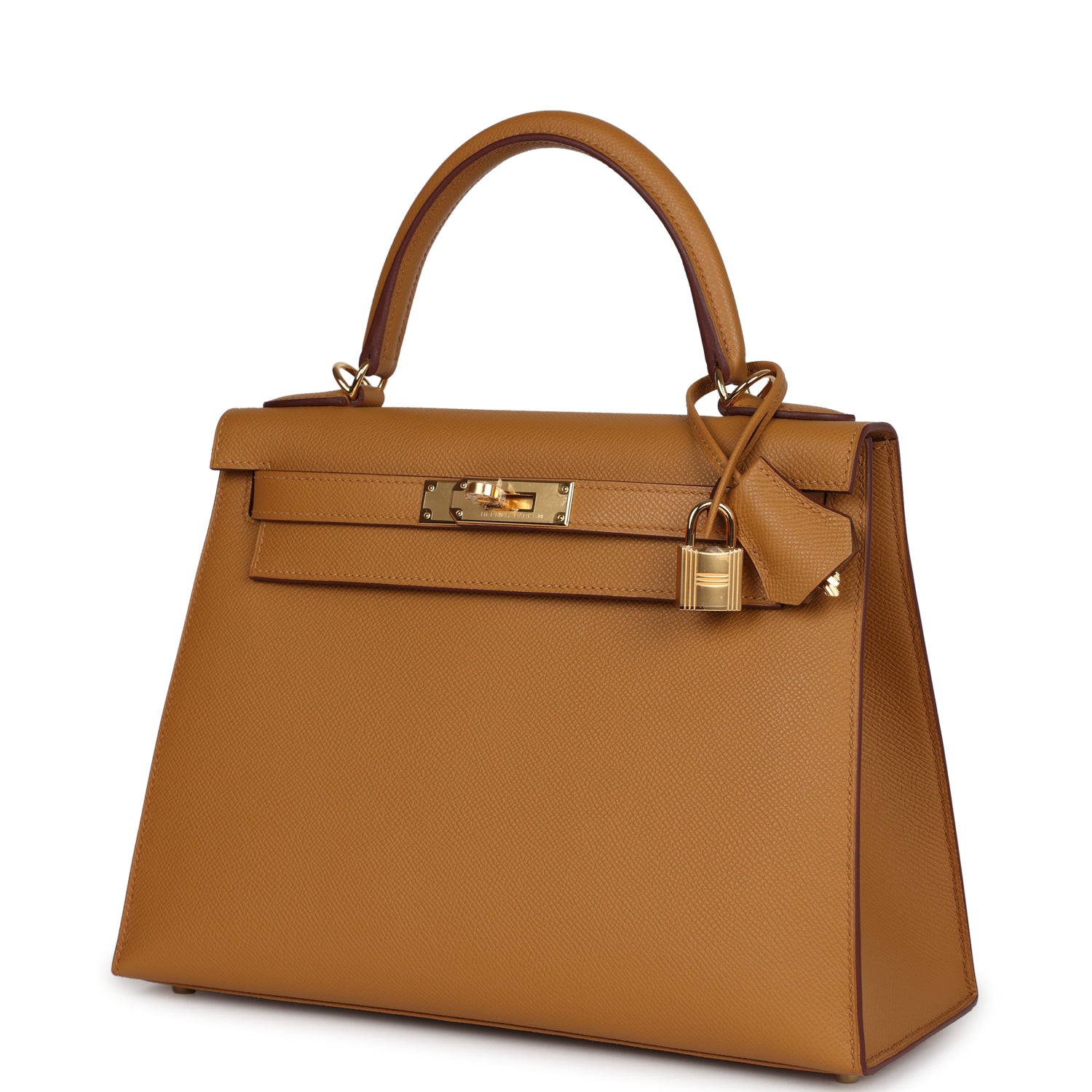 Hermes Kelly Sellier 28 Sesame Epsom Gold Hardware - Exclusu