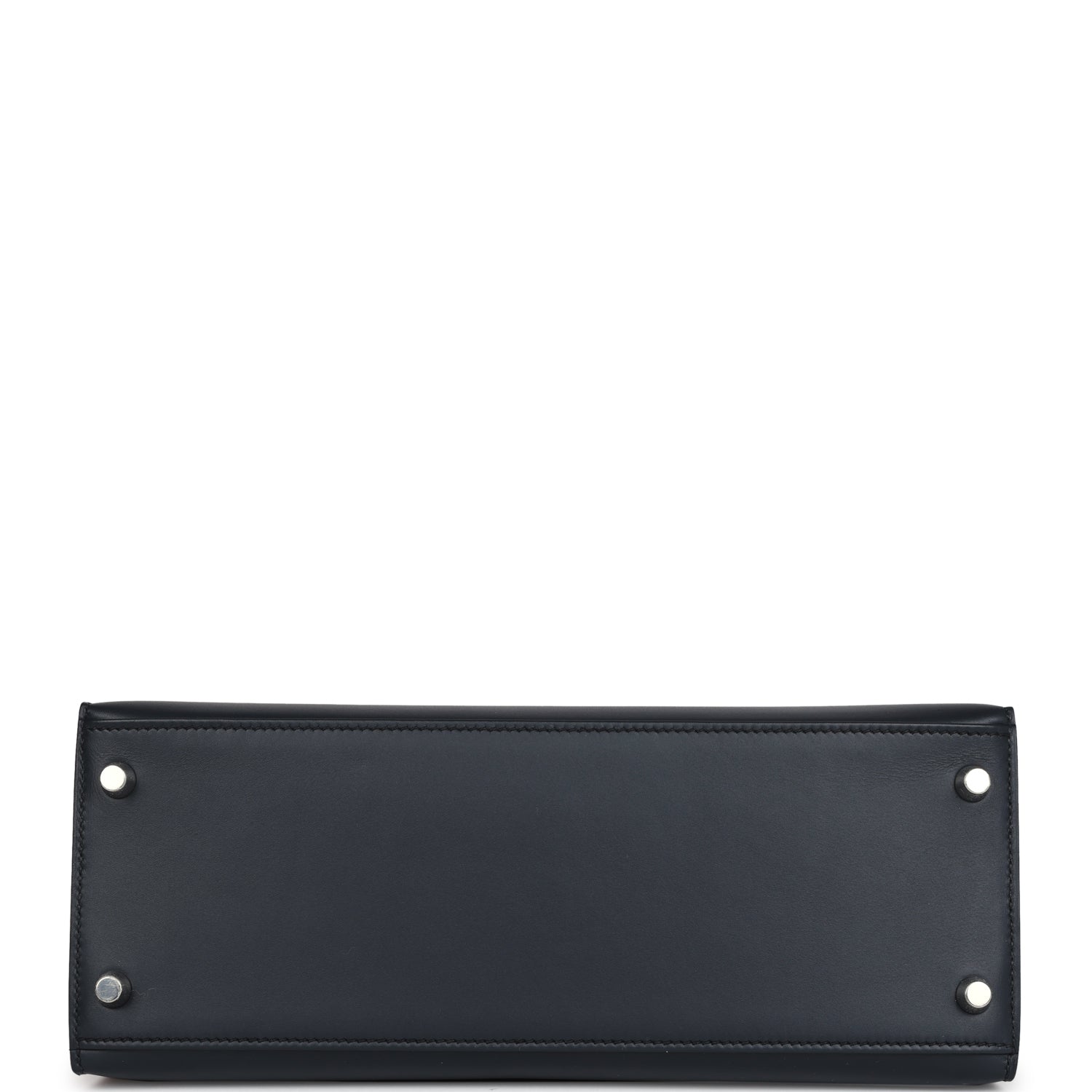 Hermes Special Order (HSS) Kelly Sellier 28 Bleu Obscur Verso Sombrero Palladium Hardware - Exclusu