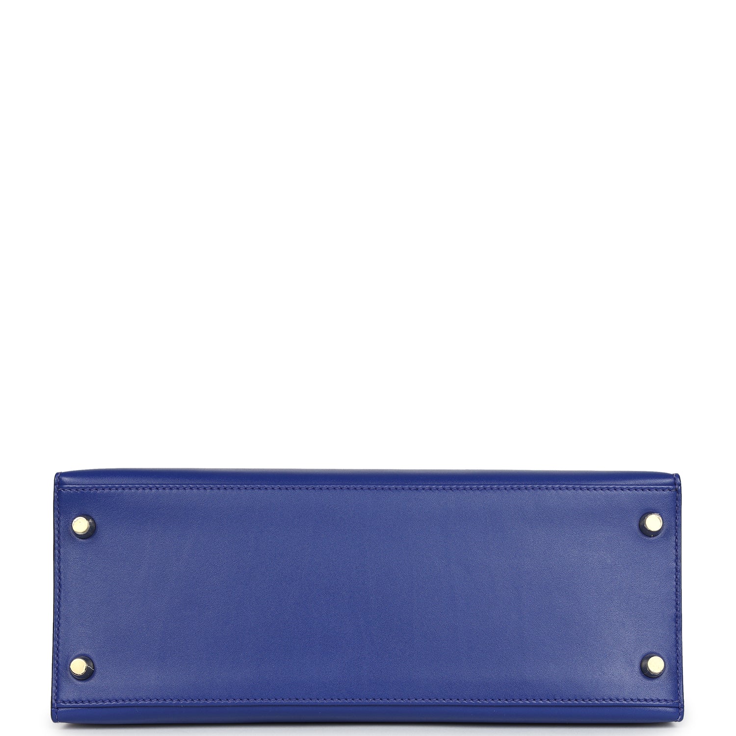 Hermes Kelly Sellier 28 Bleu Electric Tadelakt Gold Hardware - Exclusu