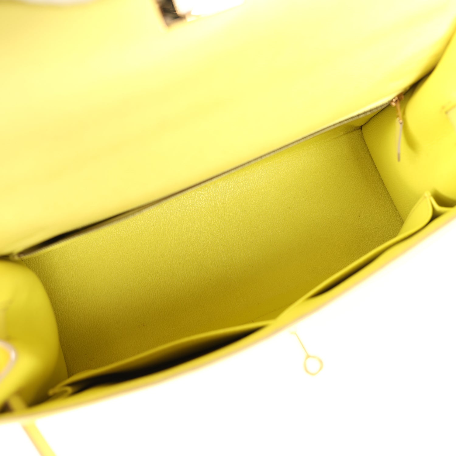 Hermes Kelly Sellier 35 Soufre Epsom Gold Hardware - Exclusu