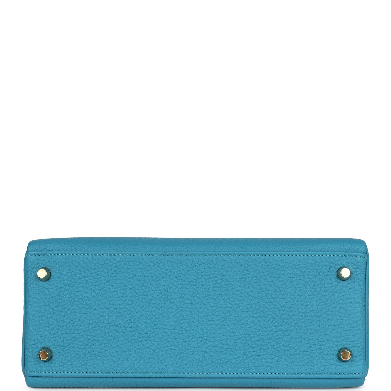 Hermes Kelly Retourne 28 Turquoise Togo Gold Hardware - Exclusu