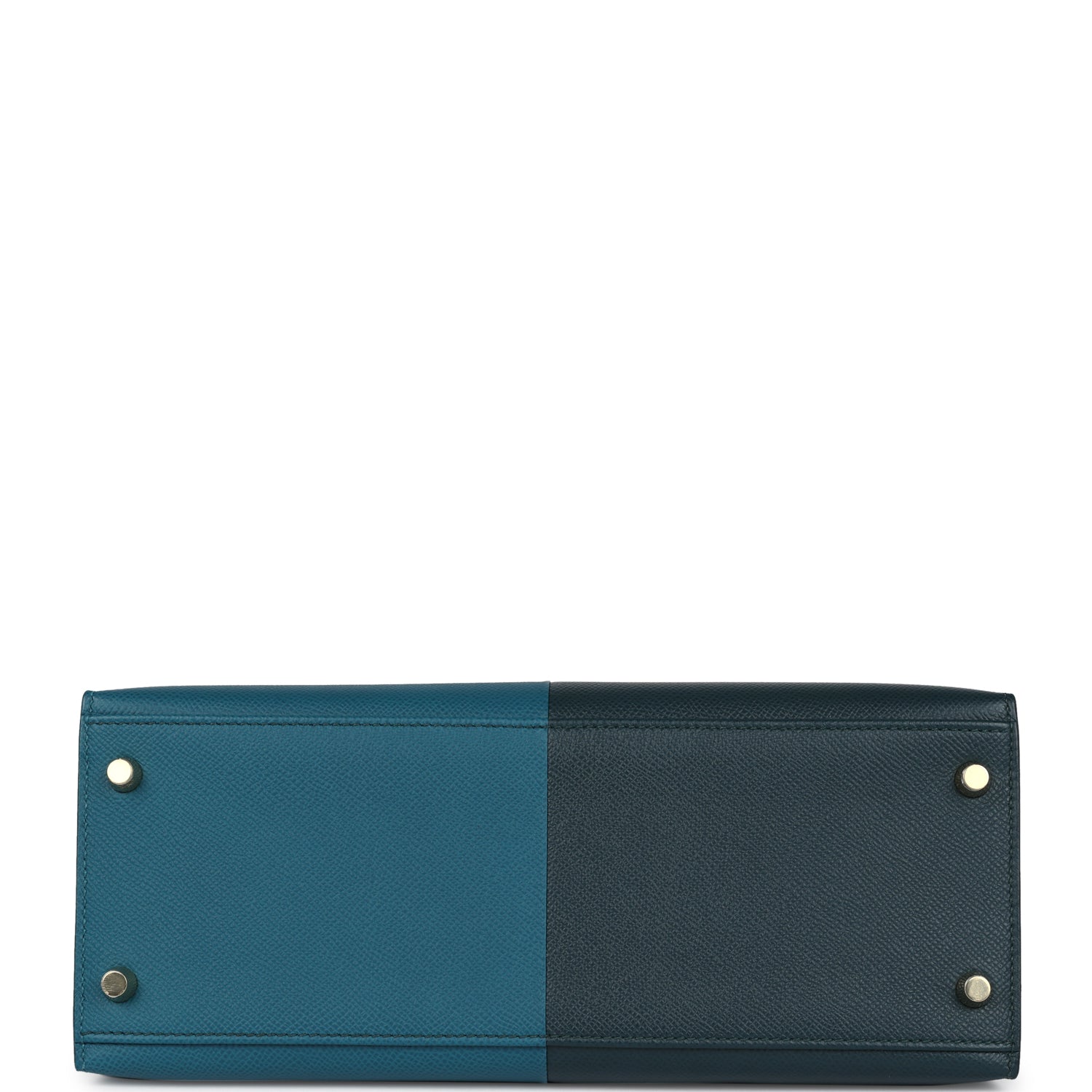 Hermes Kelly Sellier 28 Casaque Vert Cypres and Vert Bosphore Epsom Gold Hardware - Exclusu