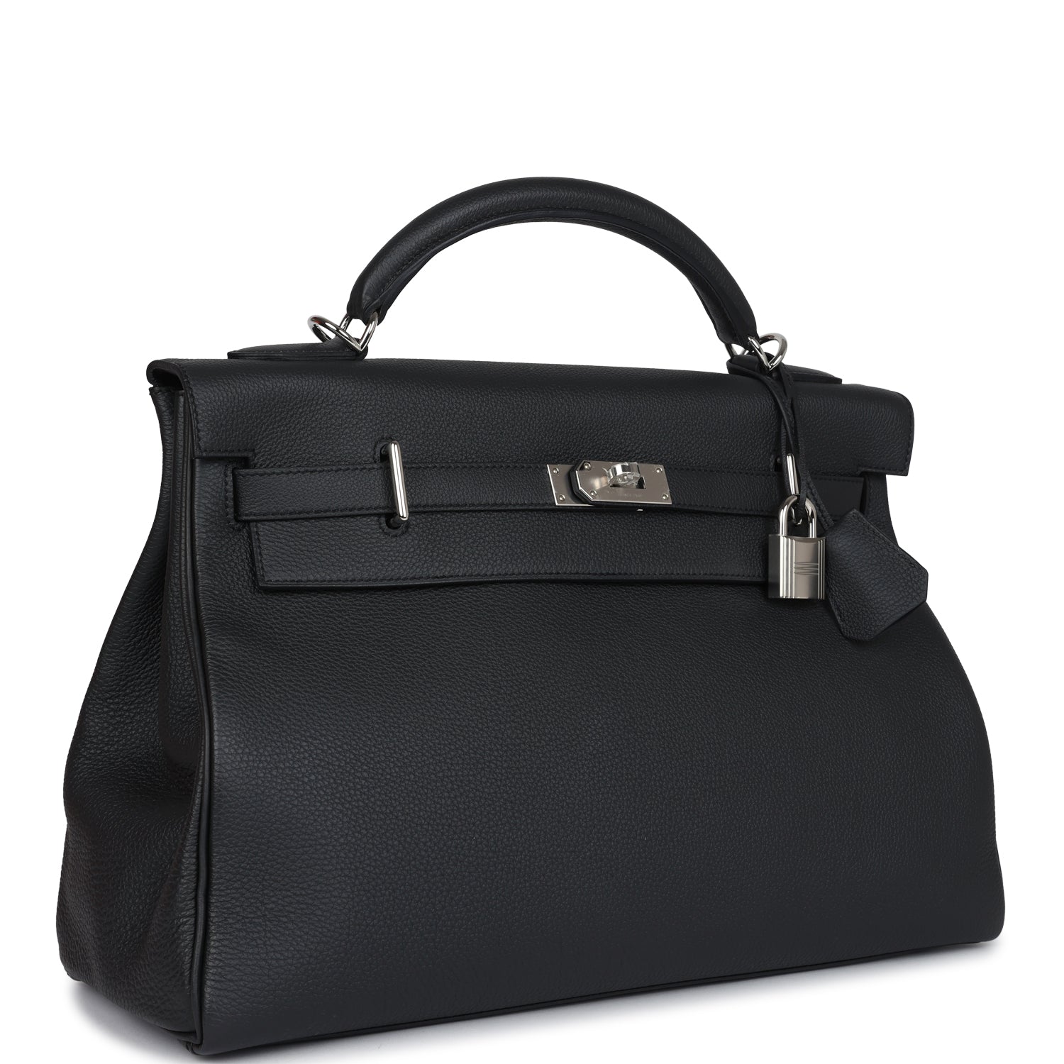 Hermes Kelly 42 Maxi Plomb Togo Palladium Hardware - Exclusu