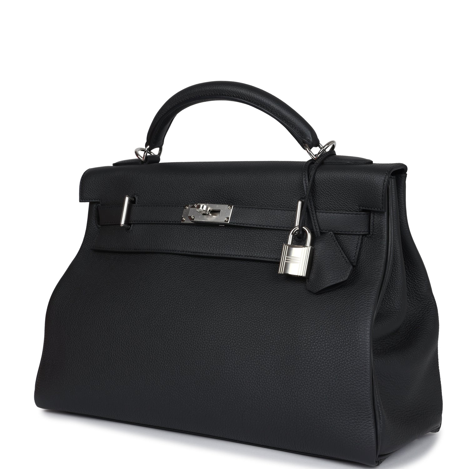 Hermes Kelly 42 Maxi Plomb Togo Palladium Hardware - Exclusu