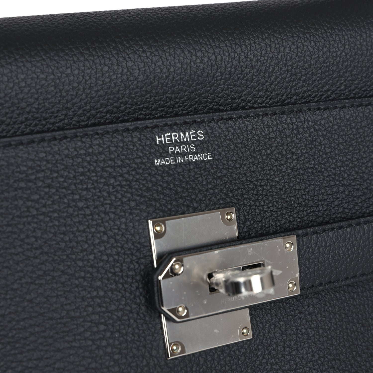 Hermes Kelly 42 Maxi Plomb Togo Palladium Hardware - Exclusu