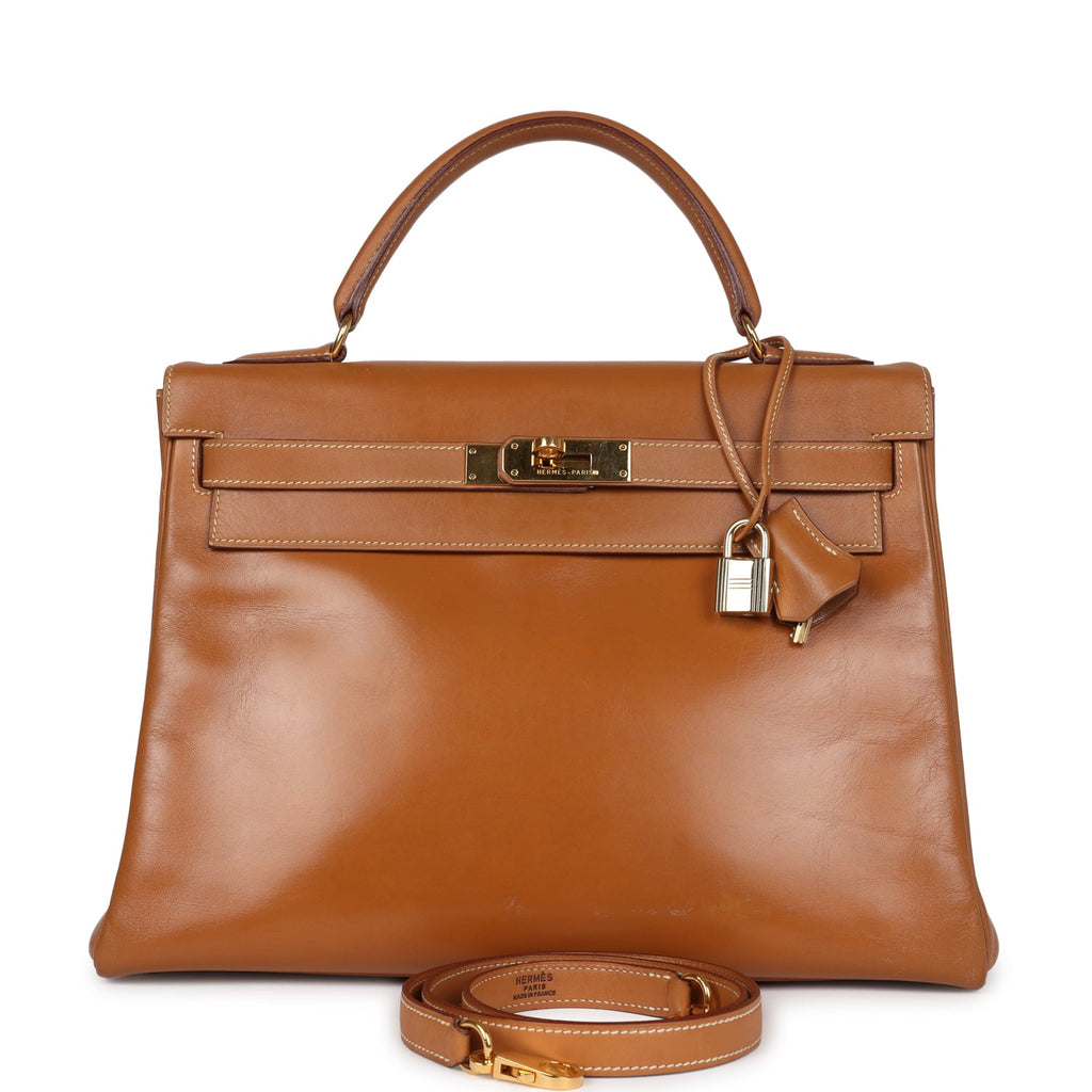 Hermes Kelly Retourne 32 Naturel Sable Chamonix Gold Hardware - Exclusu