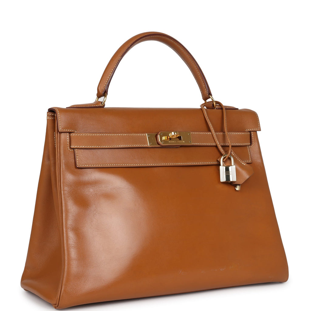Hermes Kelly Retourne 32 Naturel Sable Chamonix Gold Hardware - Exclusu