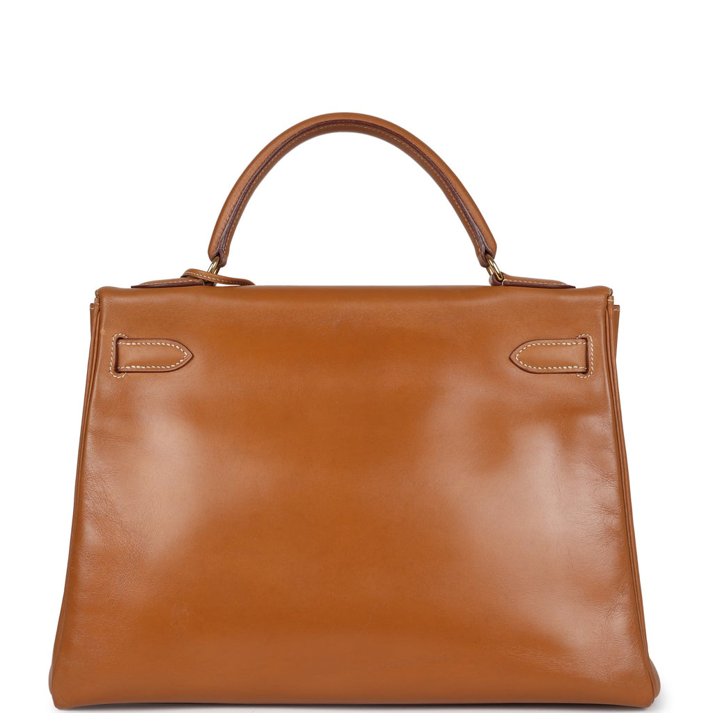 Hermes Kelly Retourne 32 Naturel Sable Chamonix Gold Hardware - Exclusu
