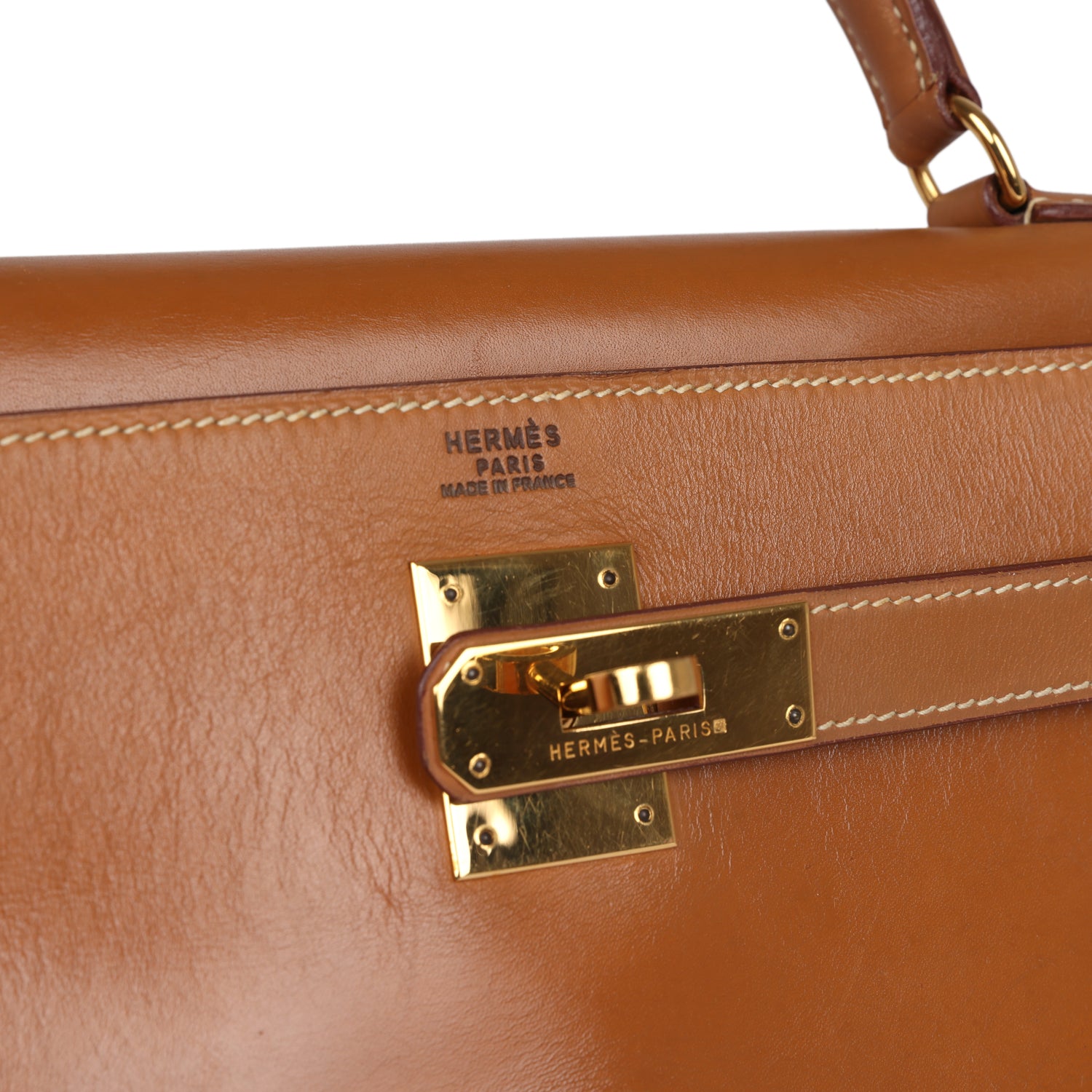 Hermes Kelly Retourne 32 Naturel Sable Chamonix Gold Hardware - Exclusu