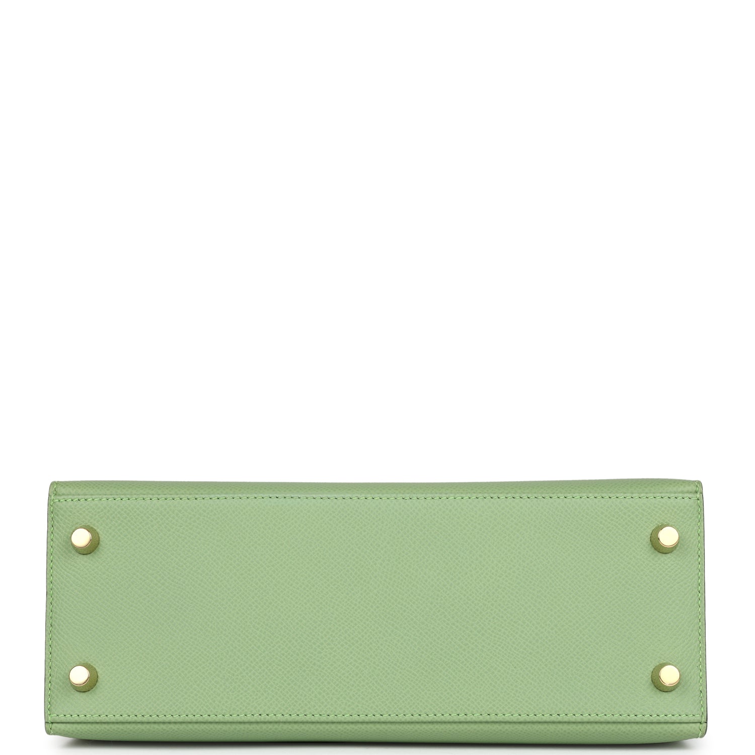 Hermes Kelly Sellier 25 Vert Criquet Epsom Gold Hardware - Exclusu