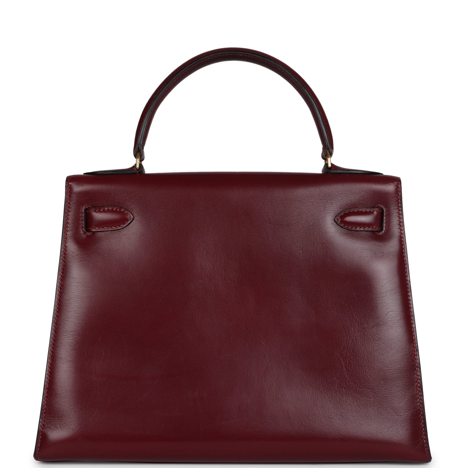Hermes Kelly Sellier 28 Rouge H Box Gold Hardware