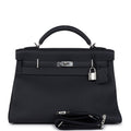 Hermes Kelly 42 Maxi Caban Togo Palladium Hardware - Exclusu