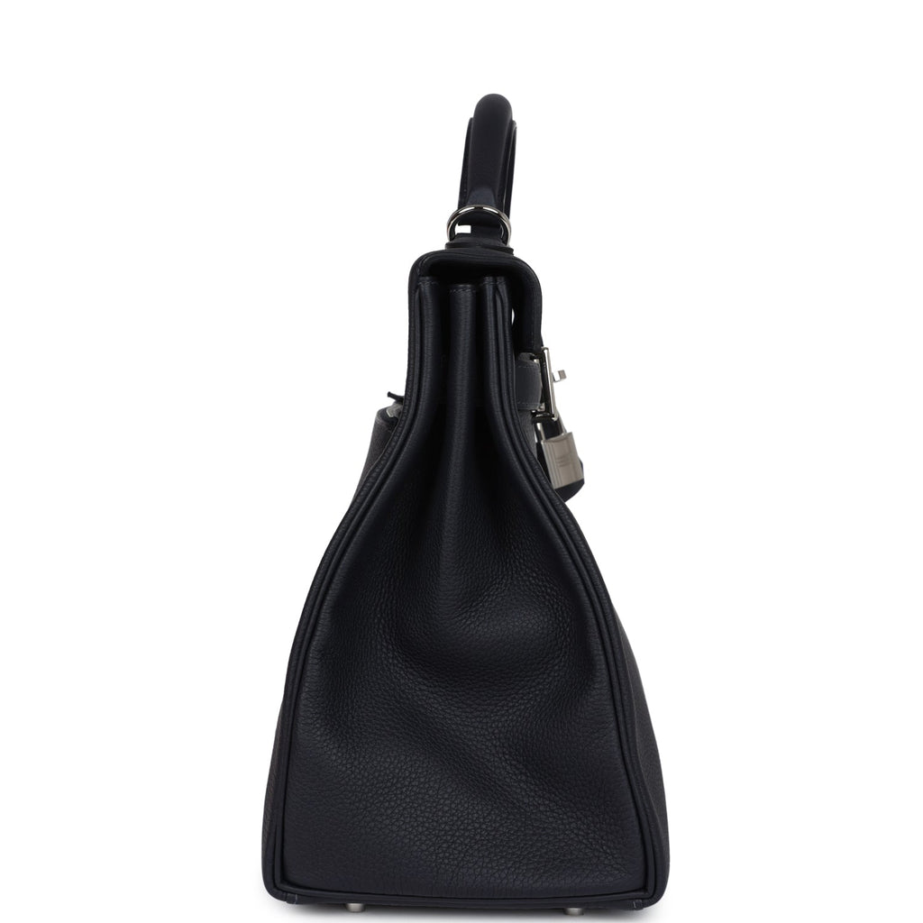 Hermes Kelly 42 Maxi Caban Togo Palladium Hardware - Exclusu