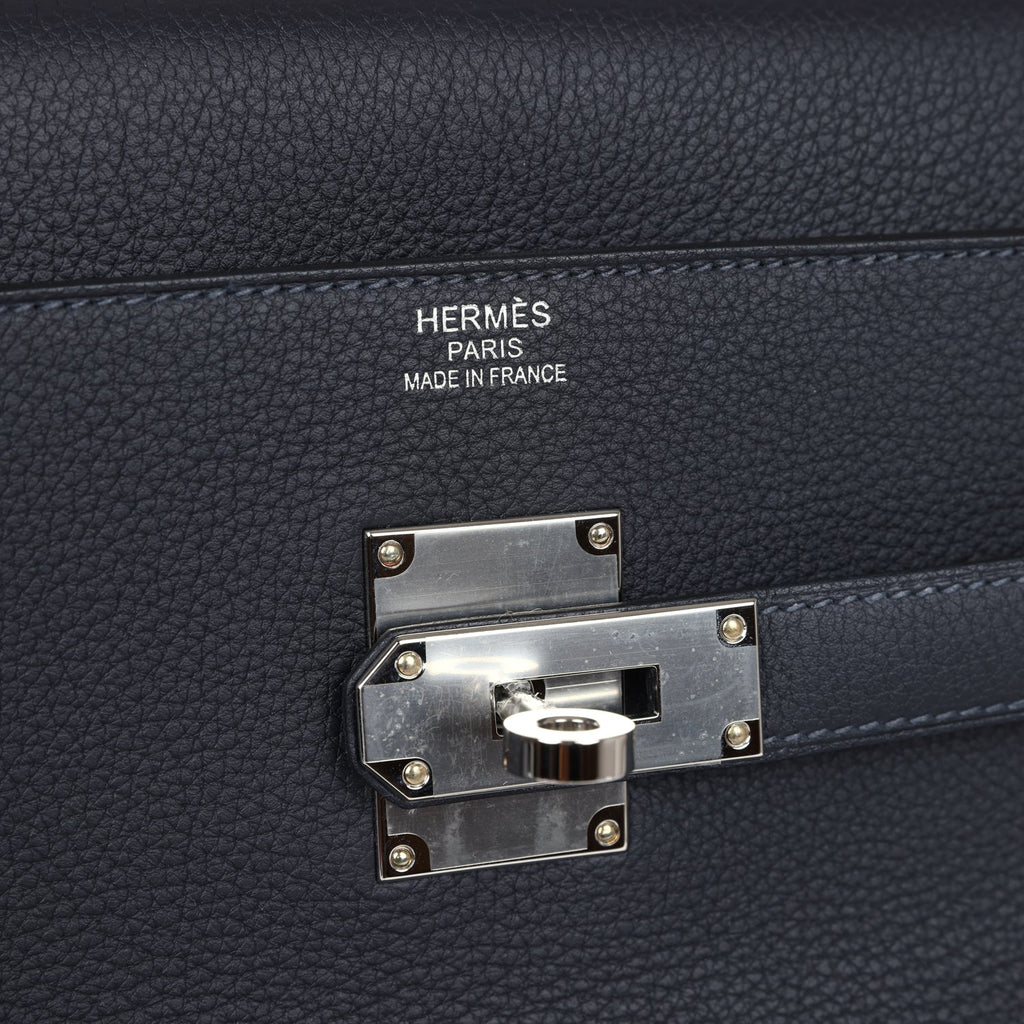 Hermes Kelly 42 Maxi Caban Togo Palladium Hardware - Exclusu