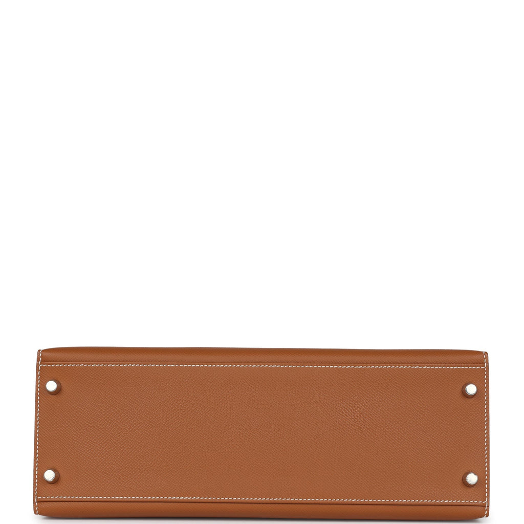 Hermes Kelly Sellier 32 Gold Epsom Palladium Hardware - Exclusu