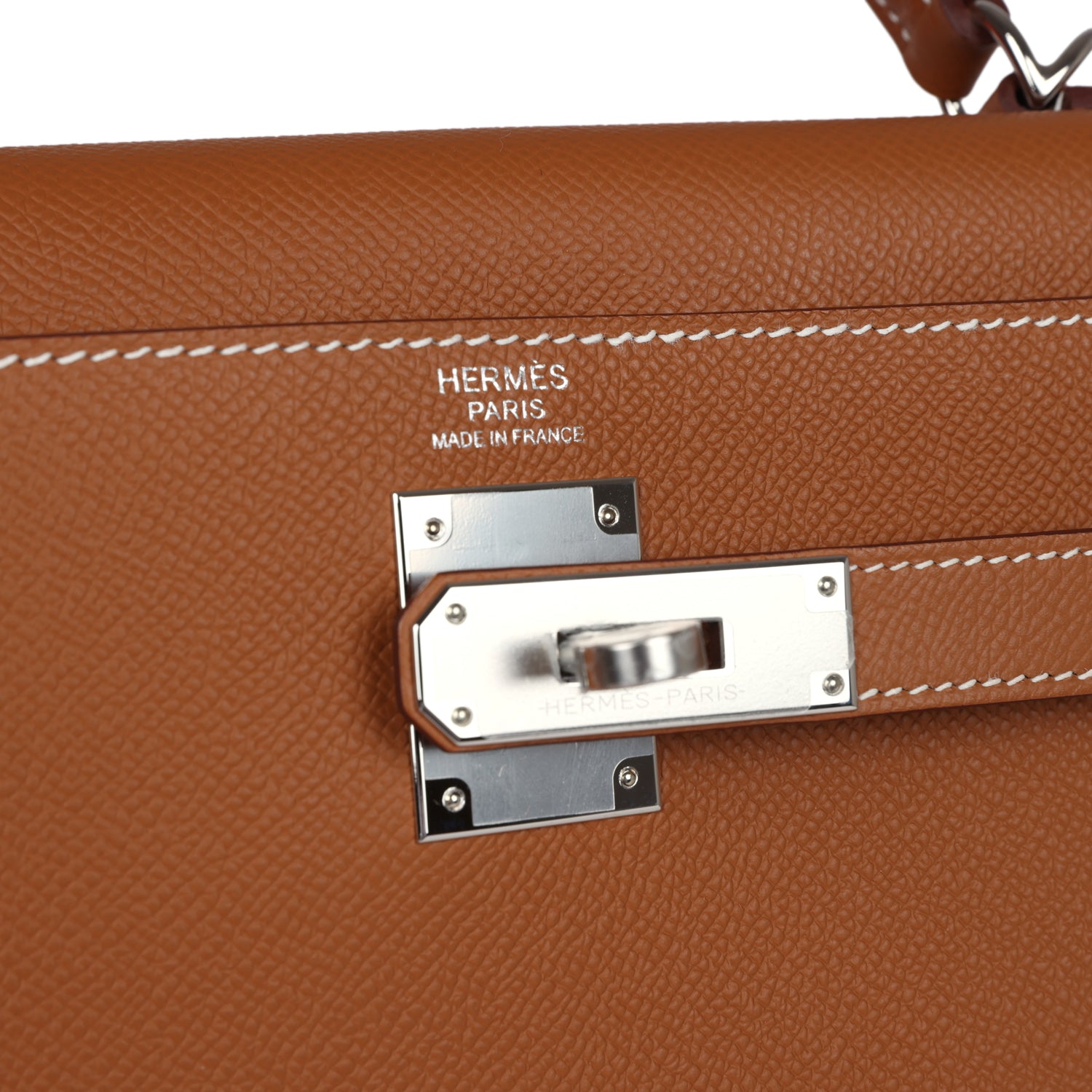 Hermes Kelly Sellier 32 Gold Epsom Palladium Hardware - Exclusu