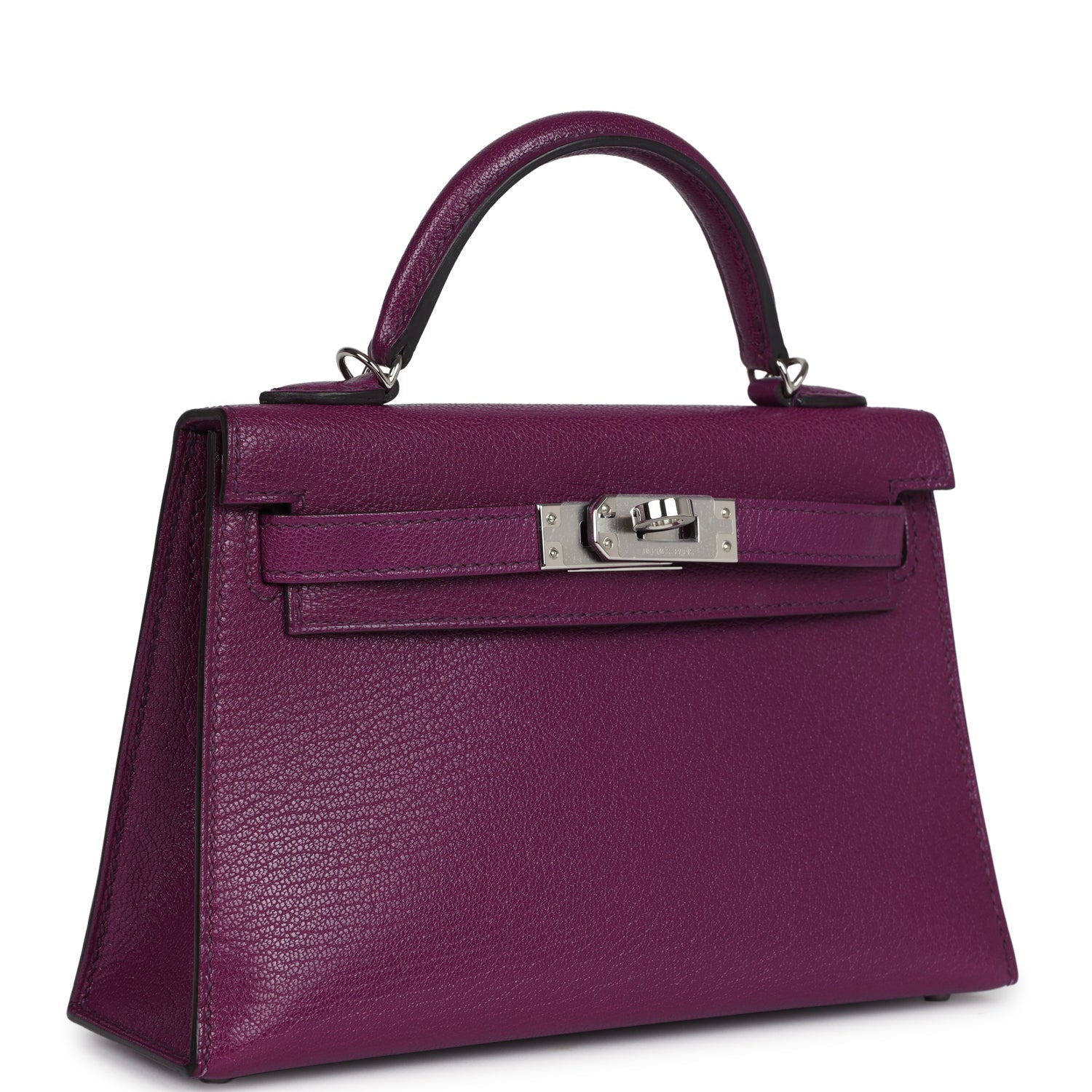 Hermes Kelly Sellier 20 Anemone Chevre Palladium Hardware - Exclusu