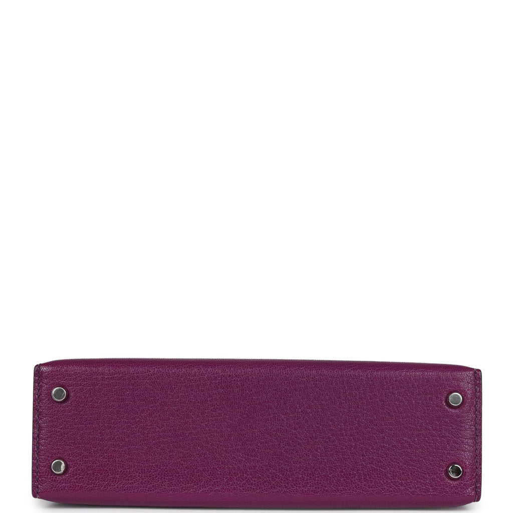 Hermes Kelly Sellier 20 Anemone Chevre Palladium Hardware - Exclusu