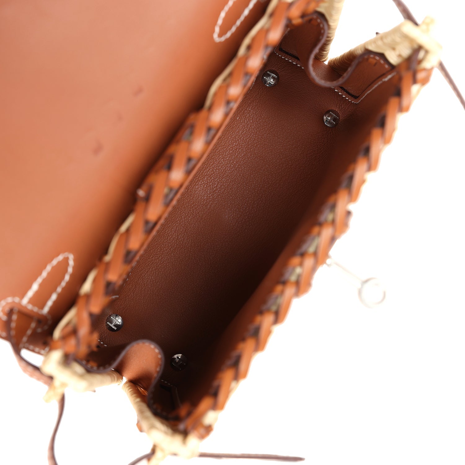 Hermes Mini Picnic Kelly 20 Fauve Barenia Palladium Hardware - Exclusu