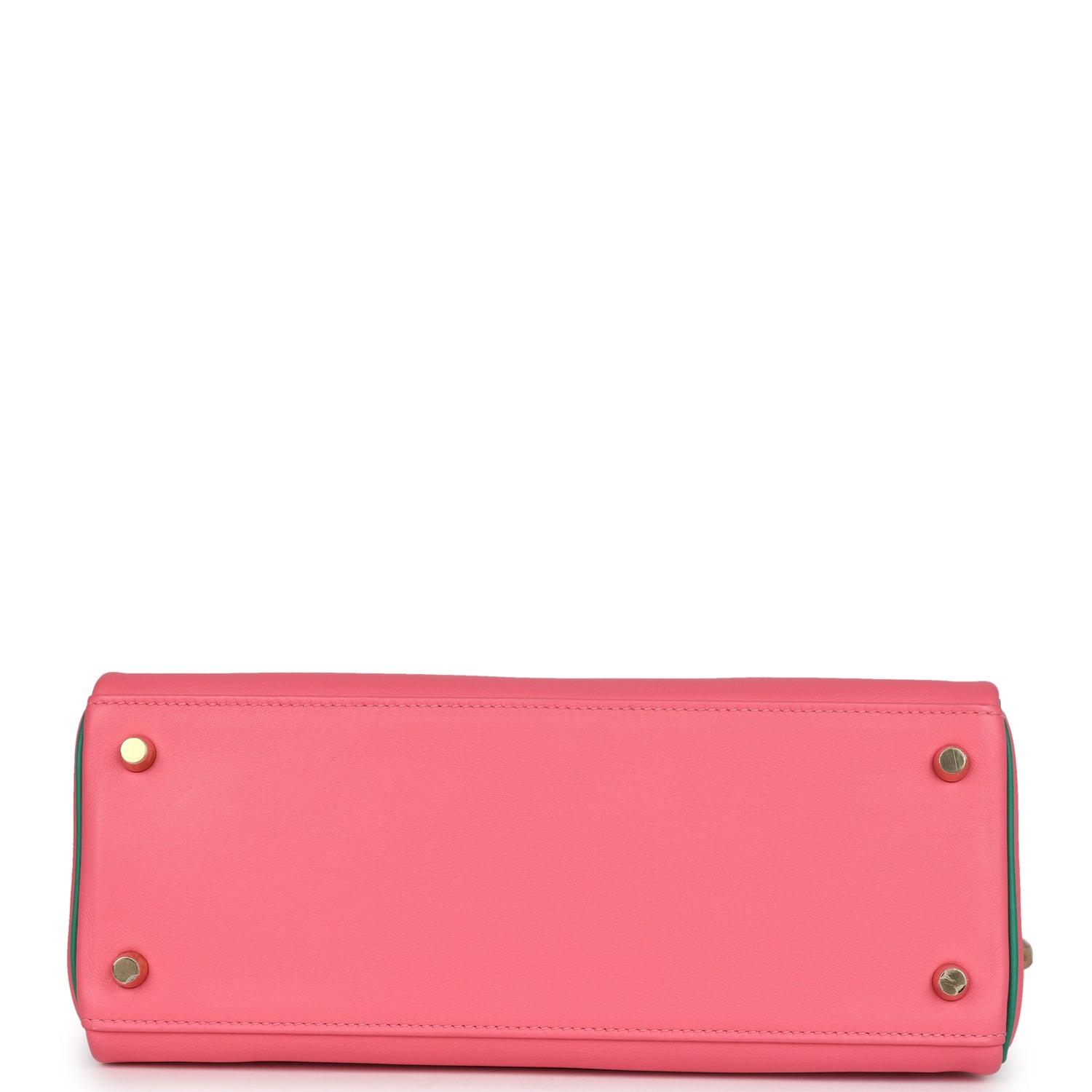 Hermes Special Order (HSS) Kelly Retourne 28 Rose Azalee and Vert Vertigo Swift Gold Hardware - Exclusu