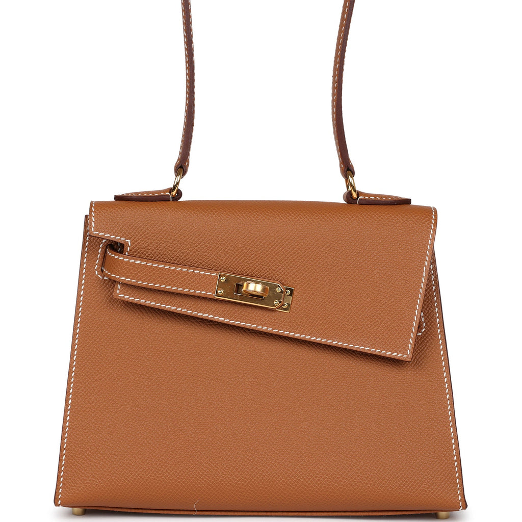 Hermes Kelly Sellier en Desordre 20 Gold Epsom Gold Hardware - Exclusu