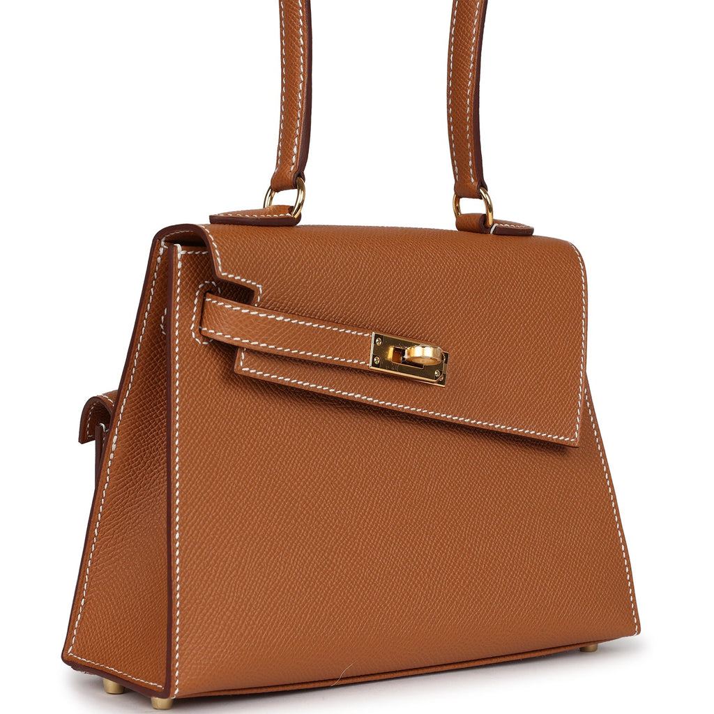 Hermes Kelly Sellier en Desordre 20 Gold Epsom Gold Hardware - Exclusu