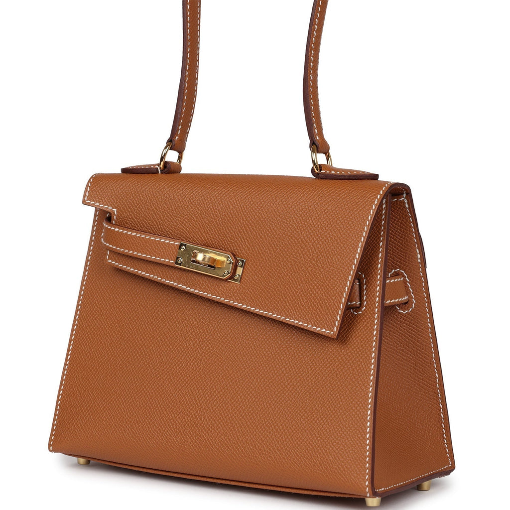 Hermes Kelly Sellier en Desordre 20 Gold Epsom Gold Hardware - Exclusu