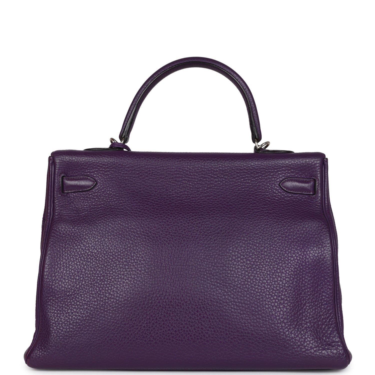 Hermes Kelly Retourne 35 Ultraviolet Clemence Palladium Hardware - Exclusu