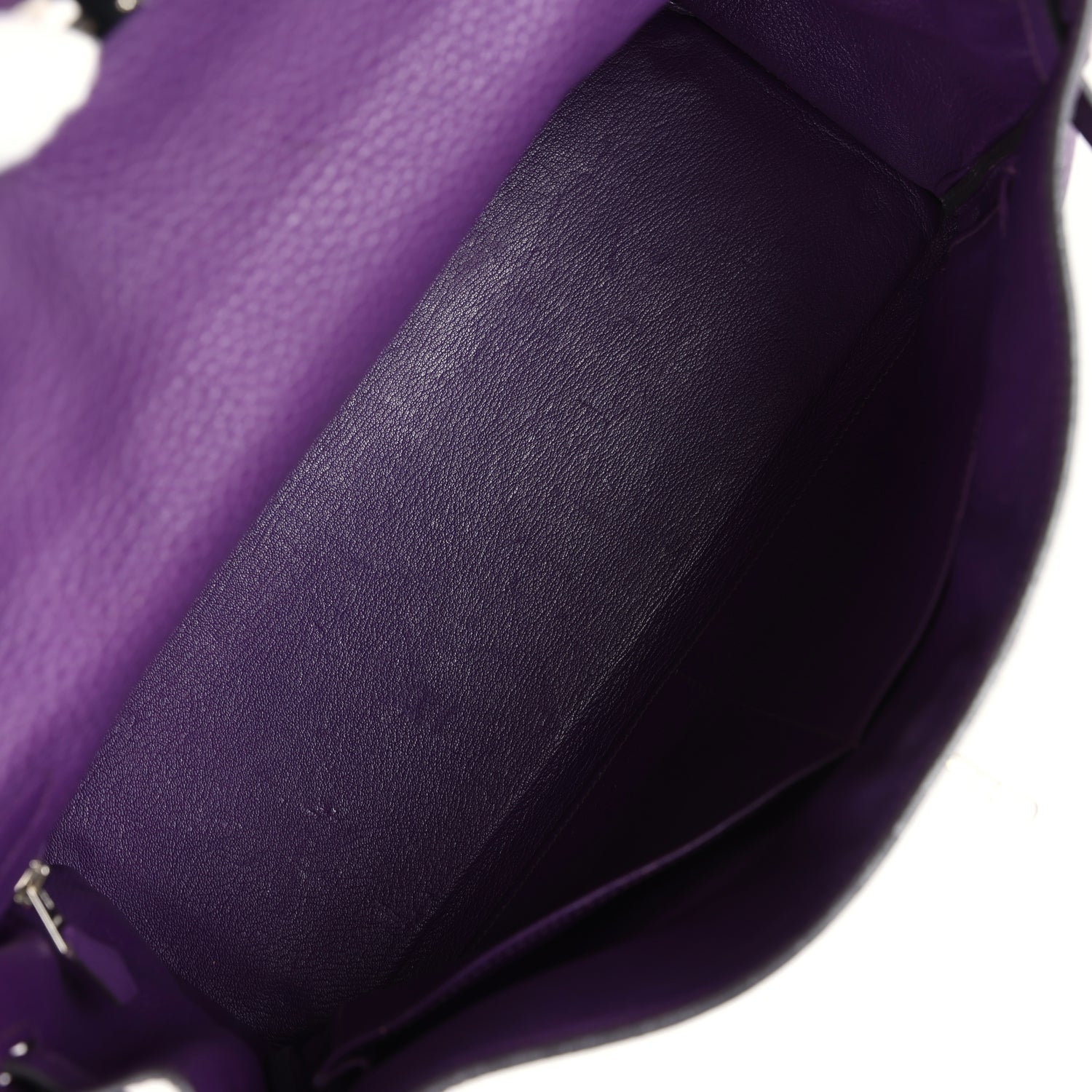 Hermes Kelly Retourne 35 Ultraviolet Clemence Palladium Hardware - Exclusu