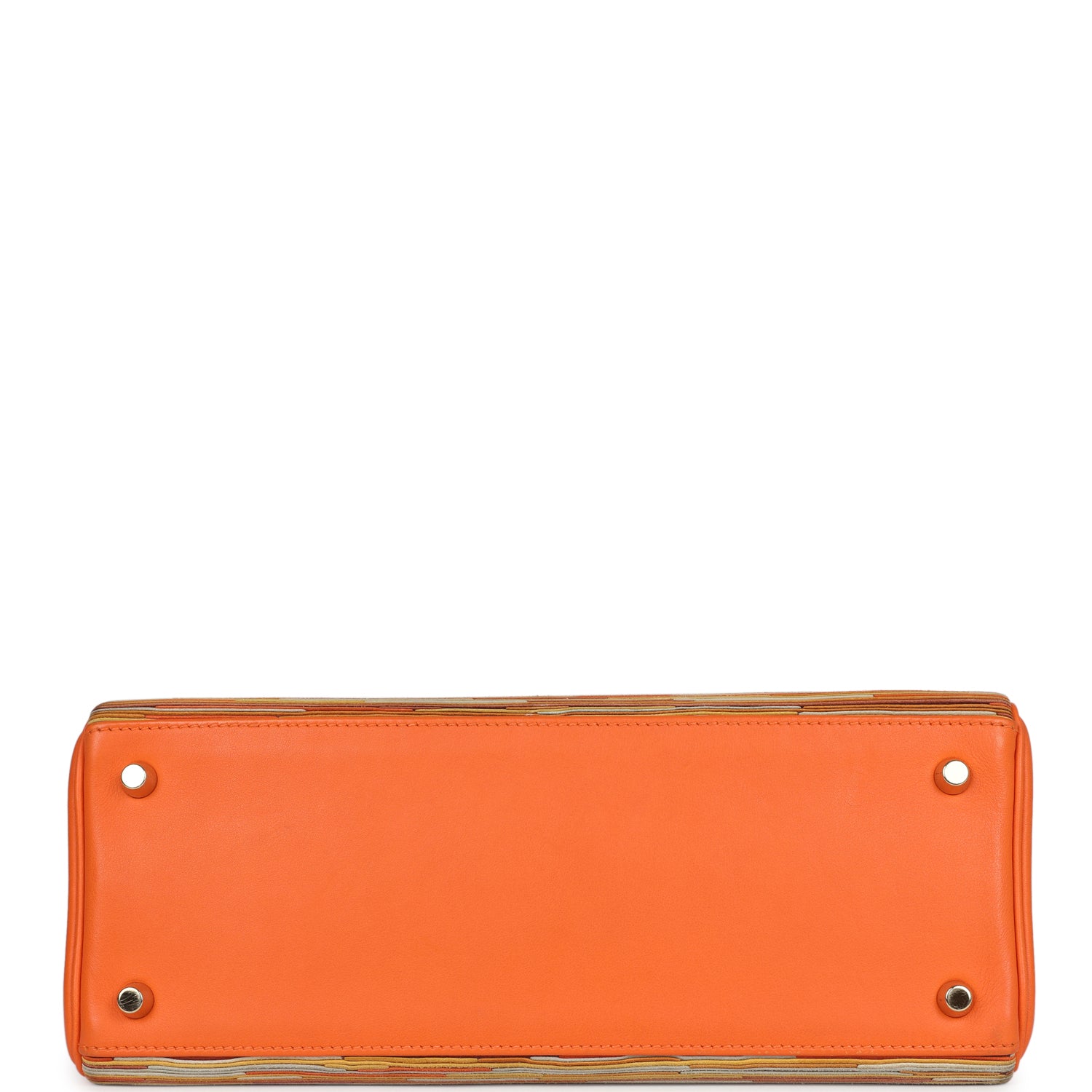 Hermes Kelly Retourne 28 Vibrato Orange Evercalf Gold Hardware - Exclusu