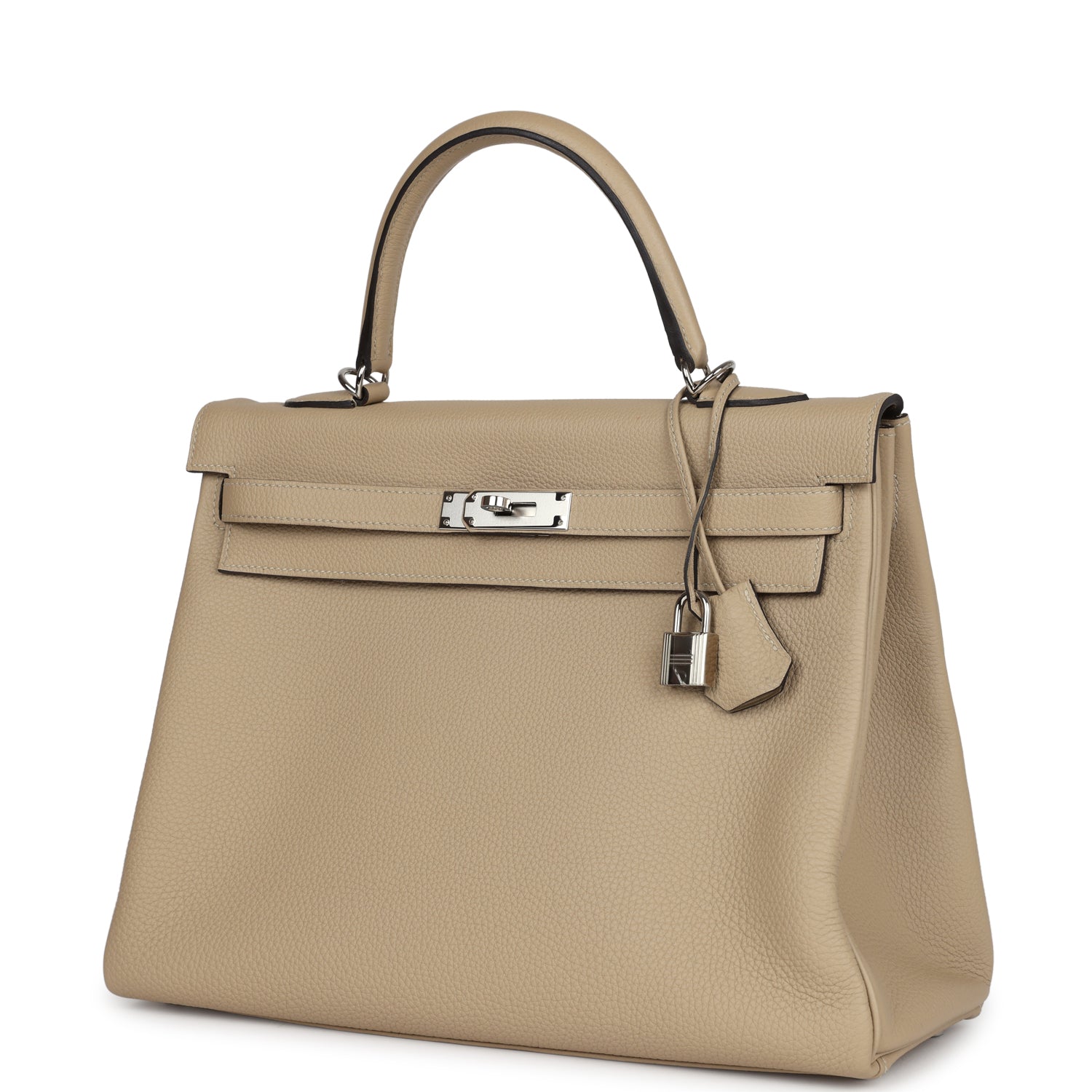 Hermes Kelly Retourne 35 Trench Togo Palladium Hardware - Exclusu