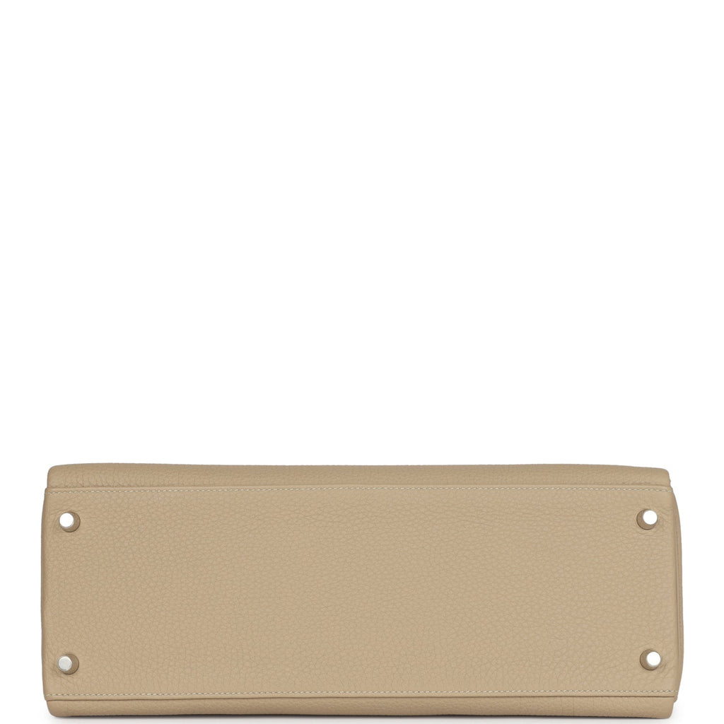 Hermes Kelly Retourne 35 Trench Togo Palladium Hardware - Exclusu