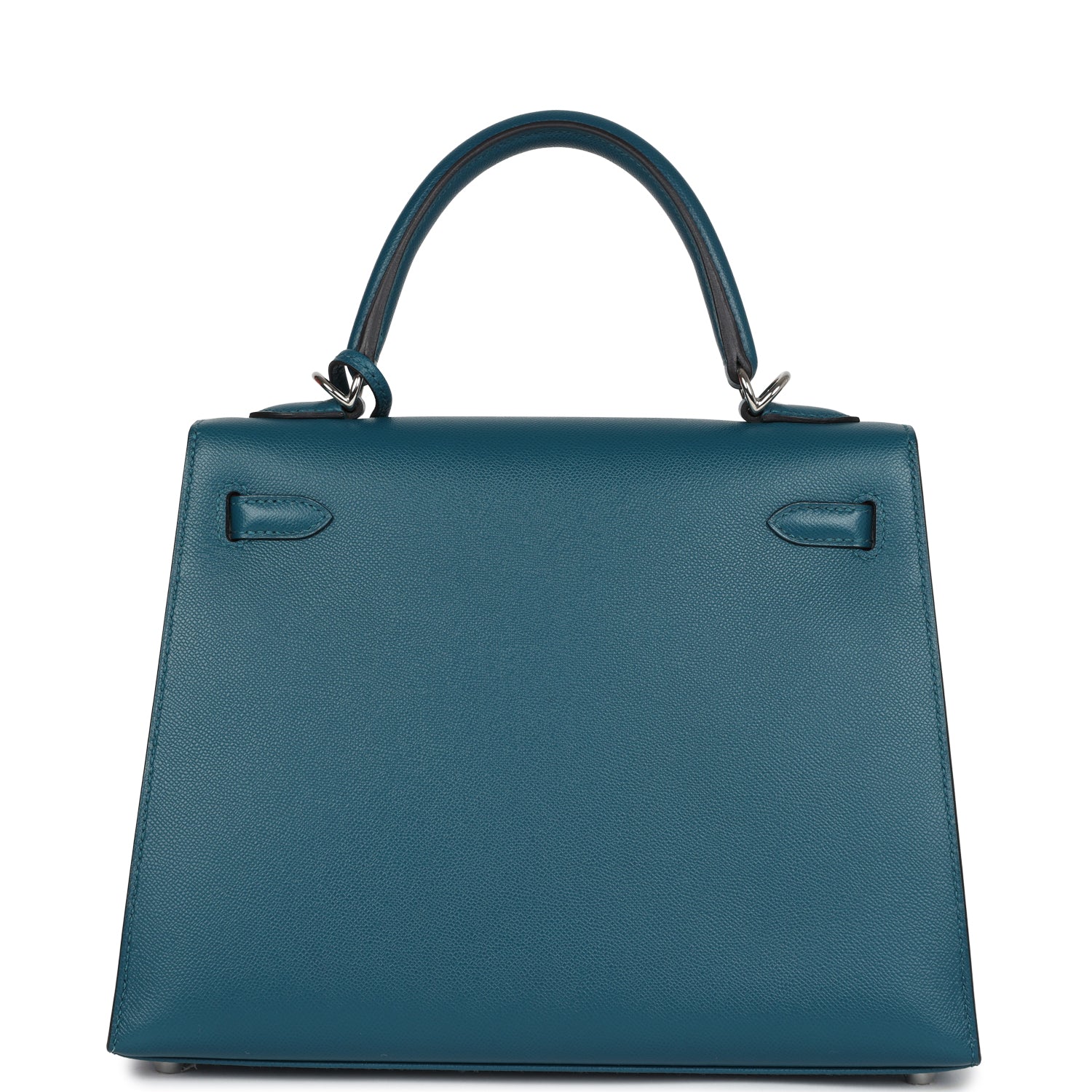 Hermes Kelly Sellier 25 Vert Bosphore Verso Madame Palladium Hardware - Exclusu