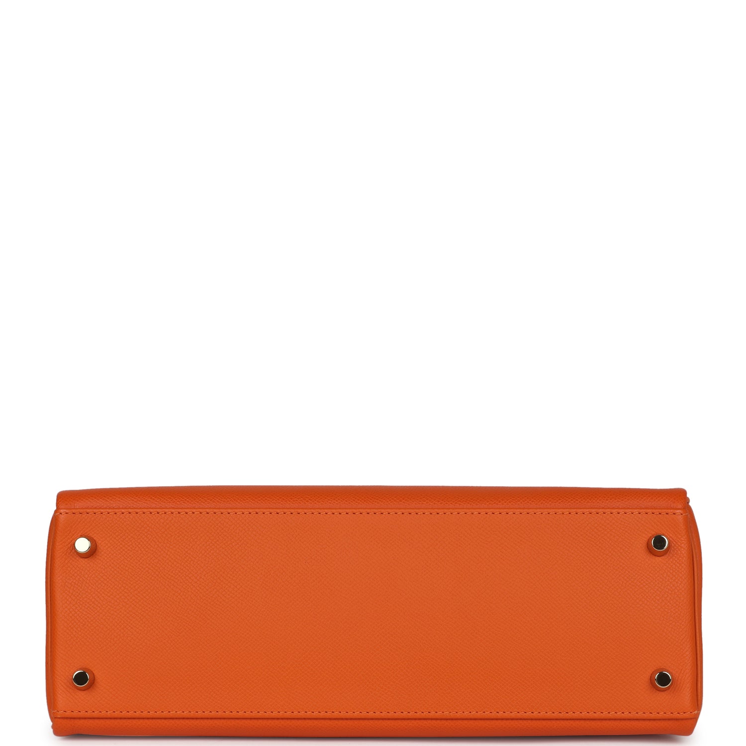 Hermes Kelly Retourne 32 Orange H Epsom Gold Hardware - Exclusu