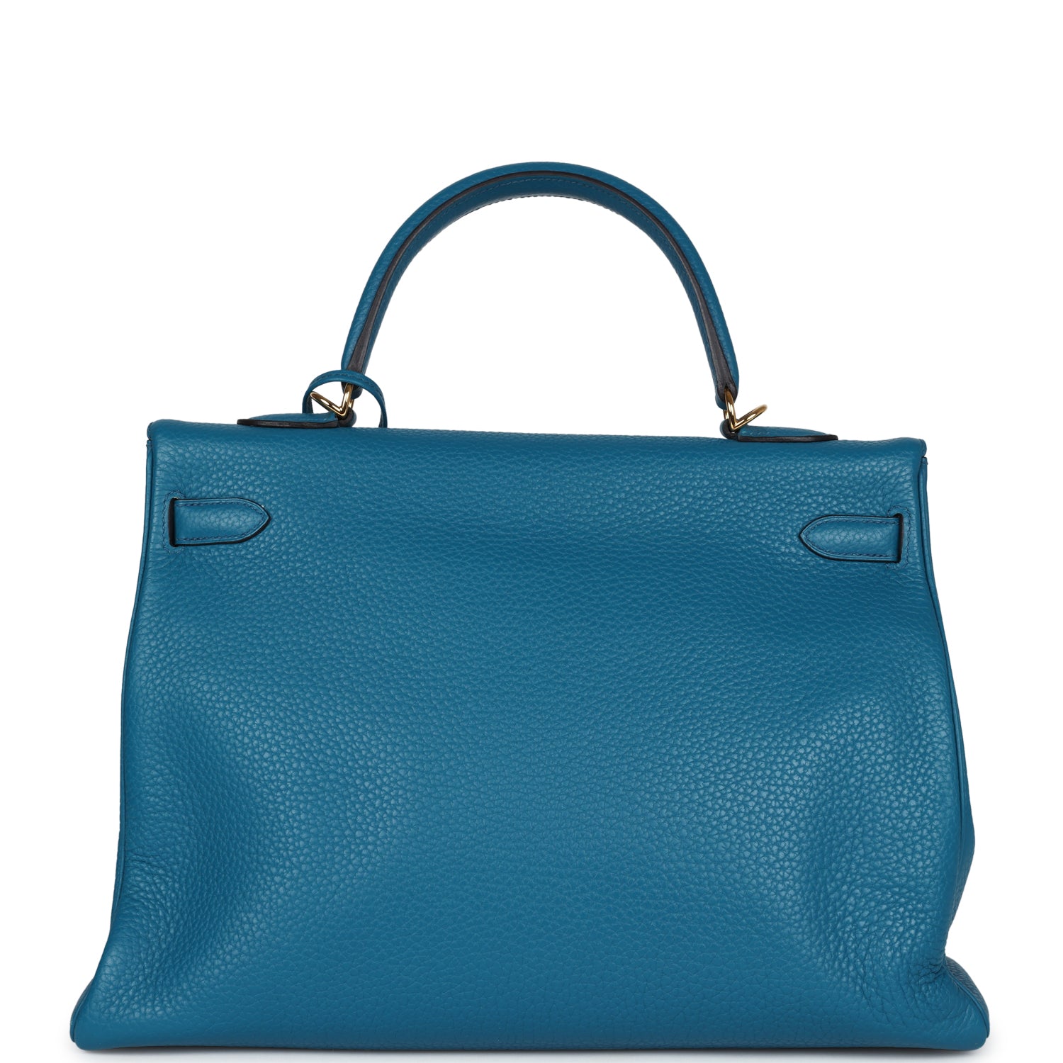 Hermes Kelly Retourne 35 Cobalt Clemence Gold Hardware - Exclusu
