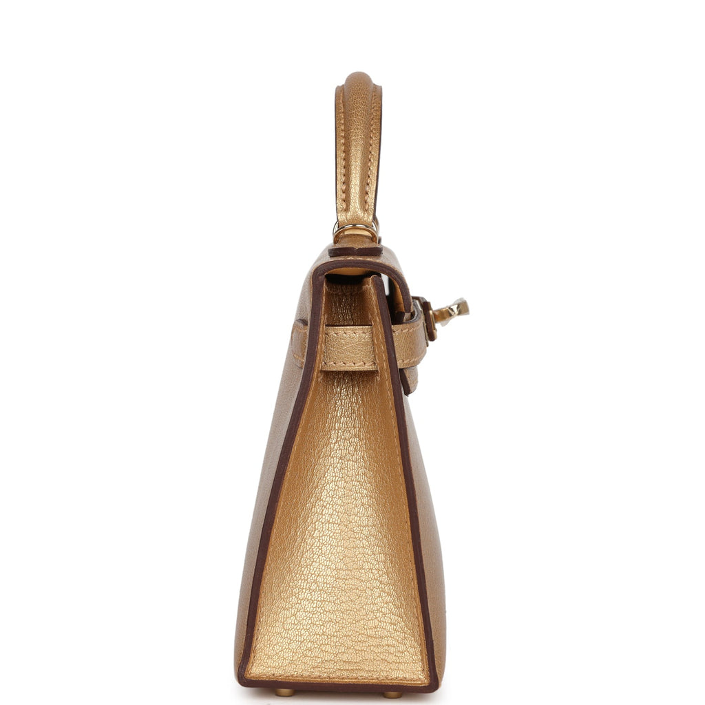 Hermes Kelly Sellier 20 Dore Chevre Chamkilight Permabrass Hardware - Exclusu