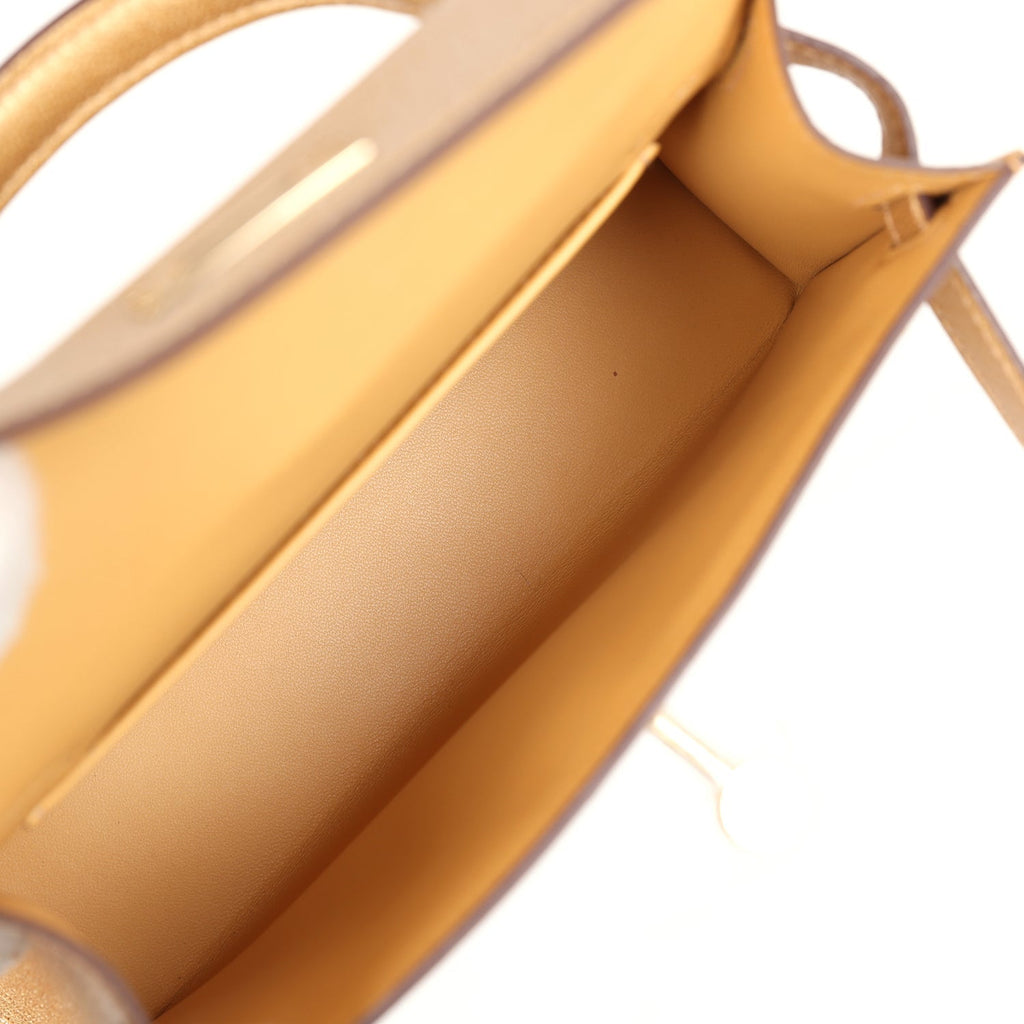 Hermes Kelly Sellier 20 Dore Chevre Chamkilight Permabrass Hardware - Exclusu